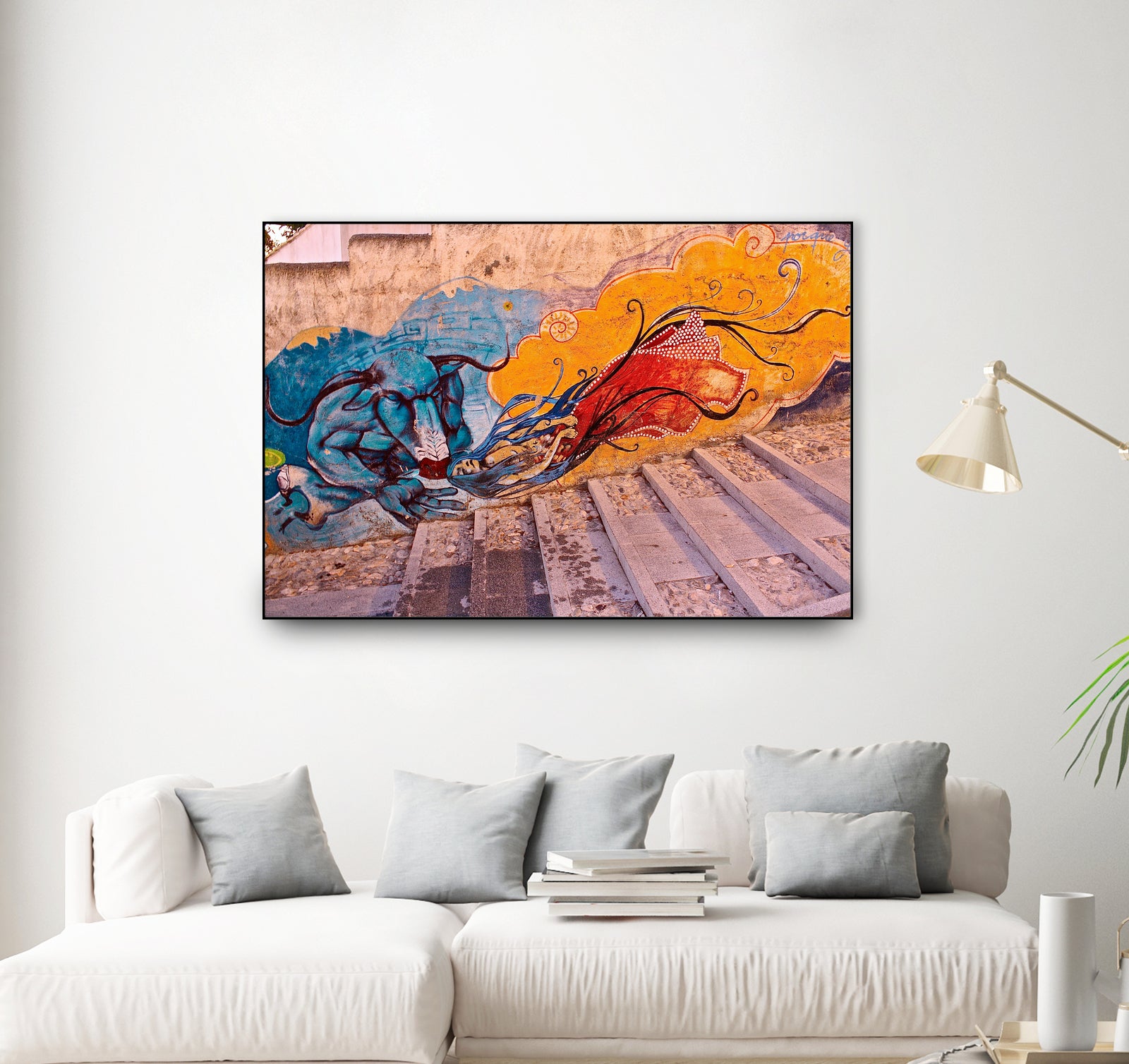 Sueños Del Minotauro by Luke Robertson on GIANT ART - blue photo manipulation