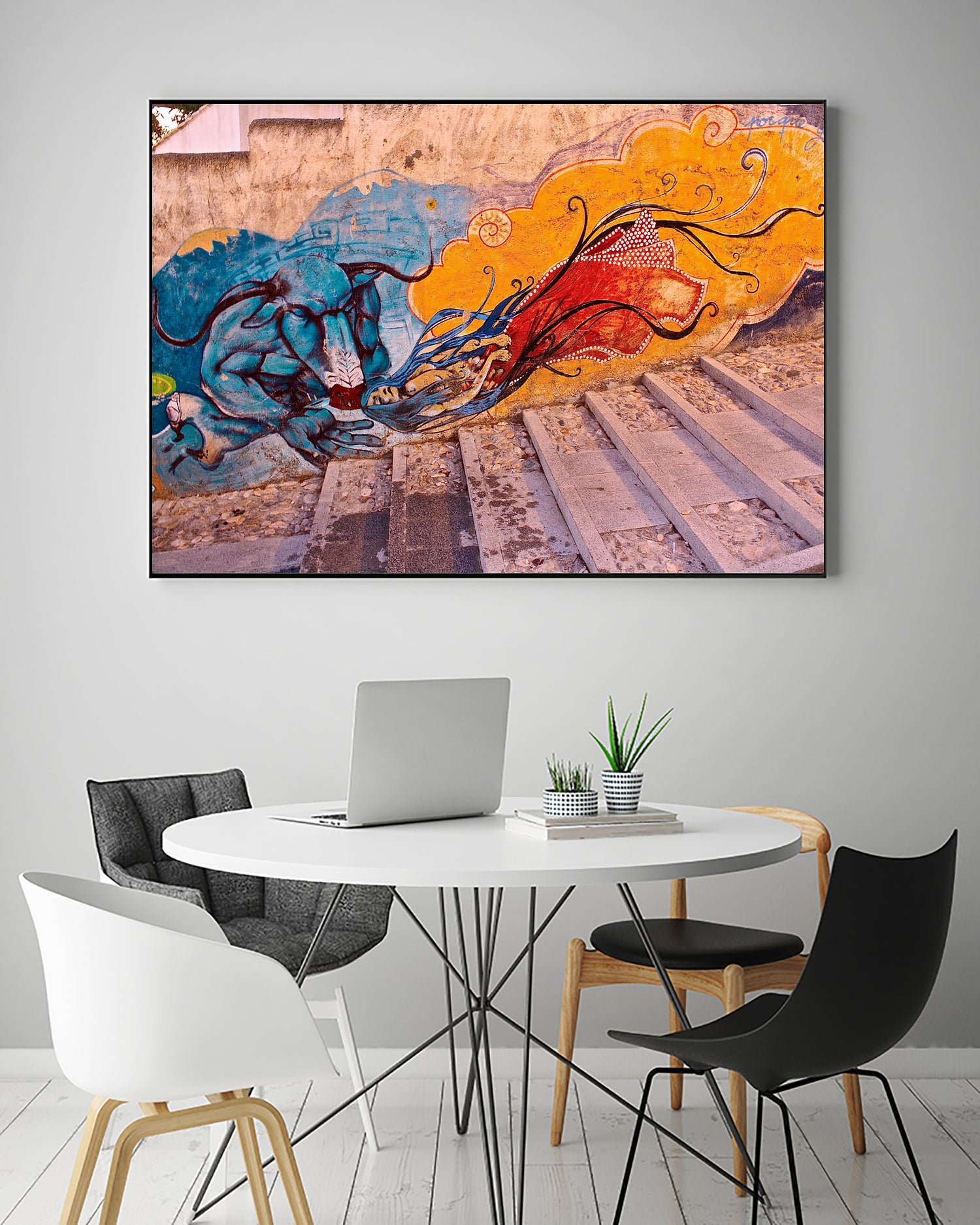 Sueños Del Minotauro by Luke Robertson on GIANT ART - blue photo manipulation