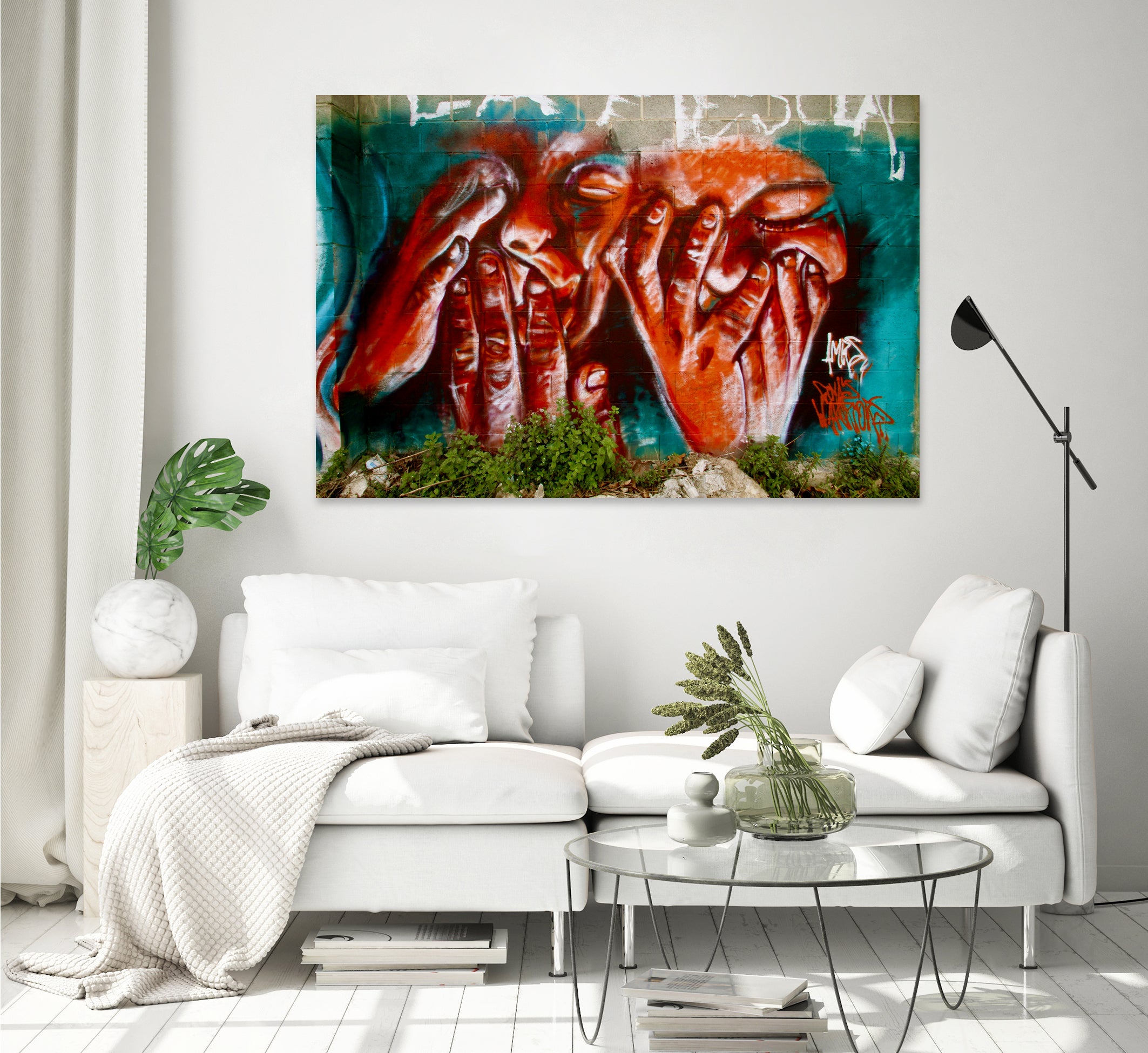 Conflicted by Luke Robertson on GIANT ART - red photo manipulation