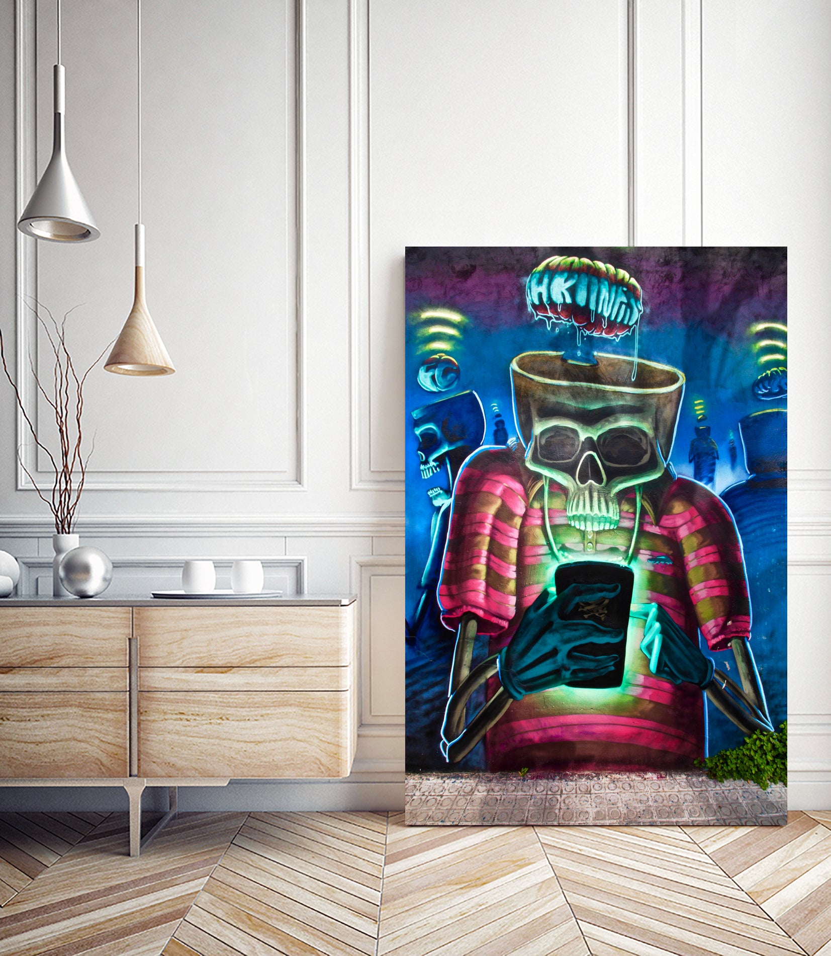 Digital Demons by Luke Robertson on GIANT ART - blue photo manipulation