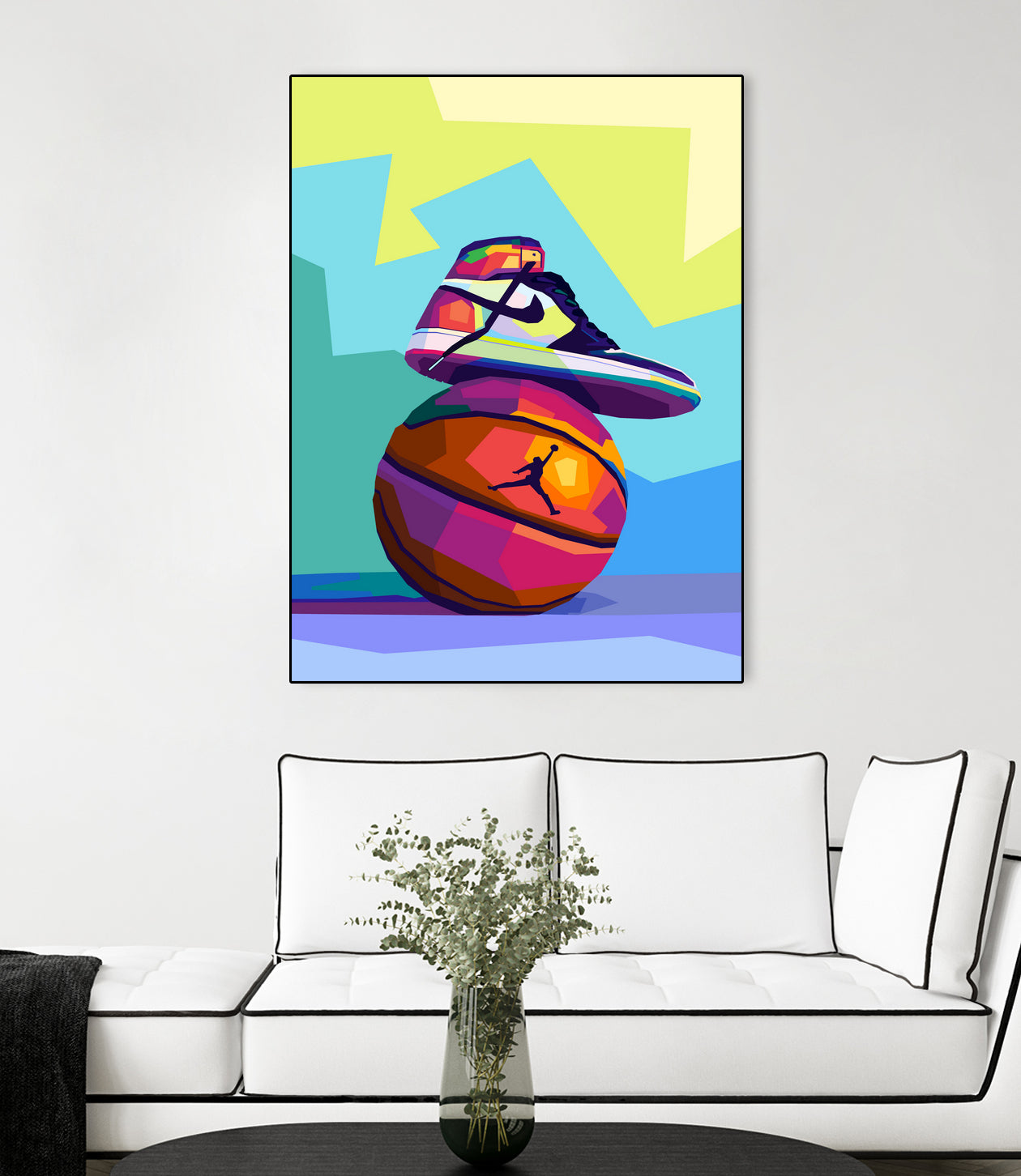 Air Jordan x Basketball by Noval Purnama on GIANT ART - white vector illustration