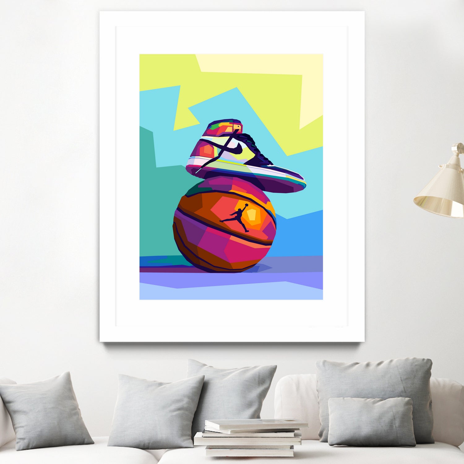 Air Jordan x Basketball by Noval Purnama on GIANT ART - white vector illustration