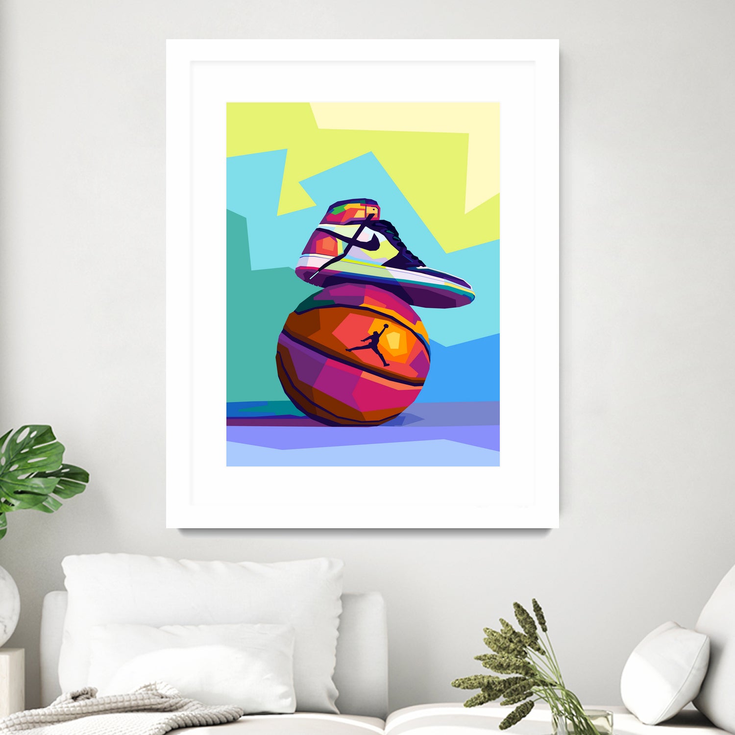 Air Jordan x Basketball by Noval Purnama on GIANT ART - white vector illustration