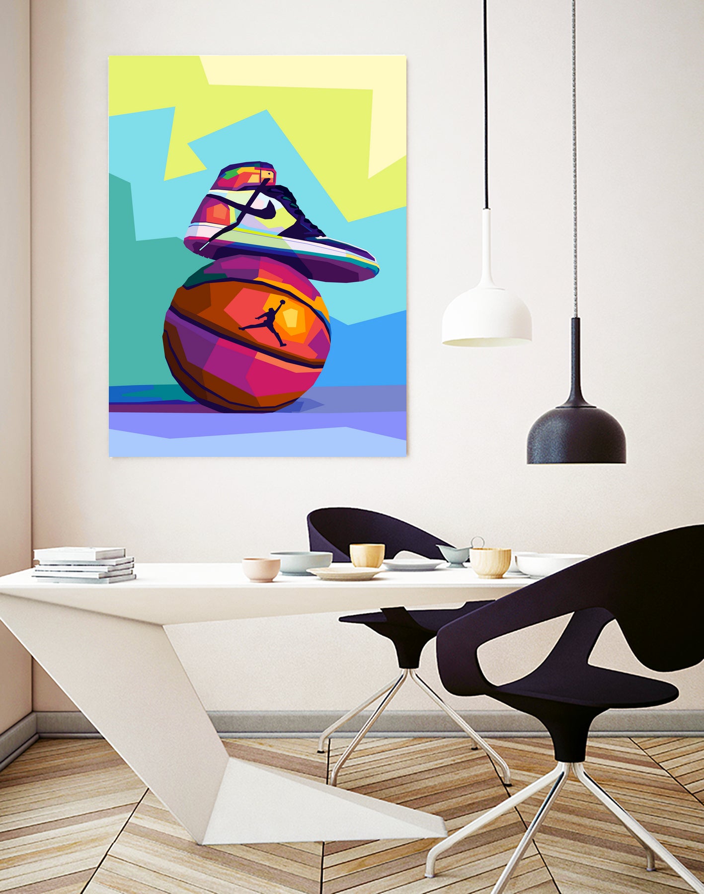 Air Jordan x Basketball by Noval Purnama on GIANT ART - white vector illustration