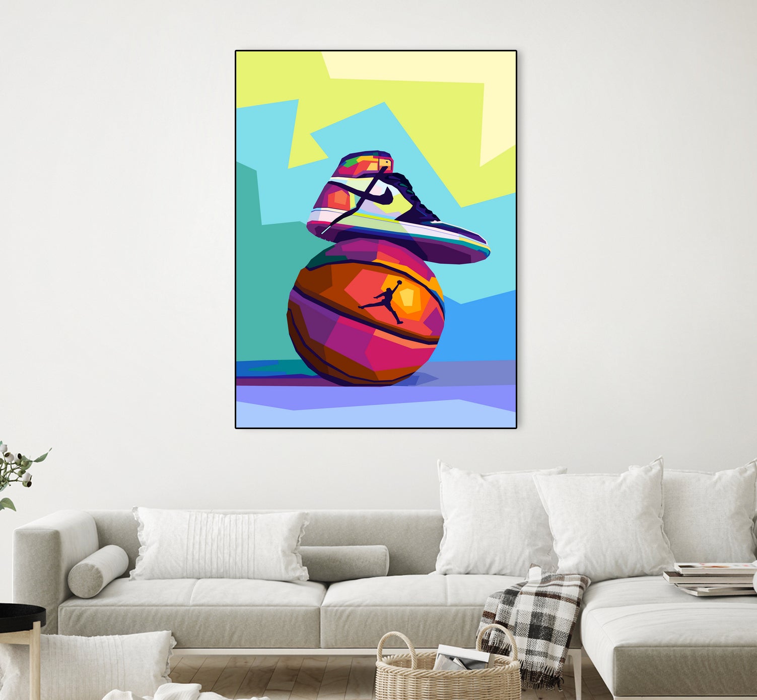 Air Jordan x Basketball by Noval Purnama on GIANT ART - white vector illustration