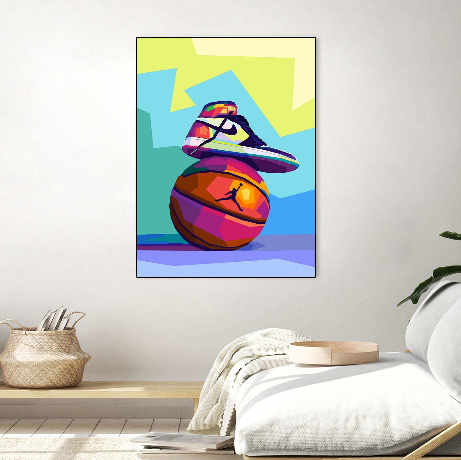 Air Jordan x Basketball by Noval Purnama on GIANT ART - white vector illustration