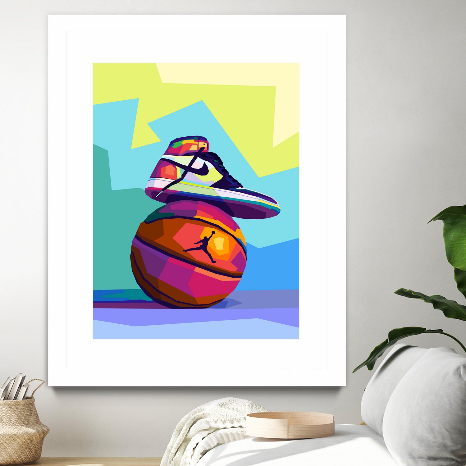 Air Jordan x Basketball by Noval Purnama on GIANT ART - white vector illustration