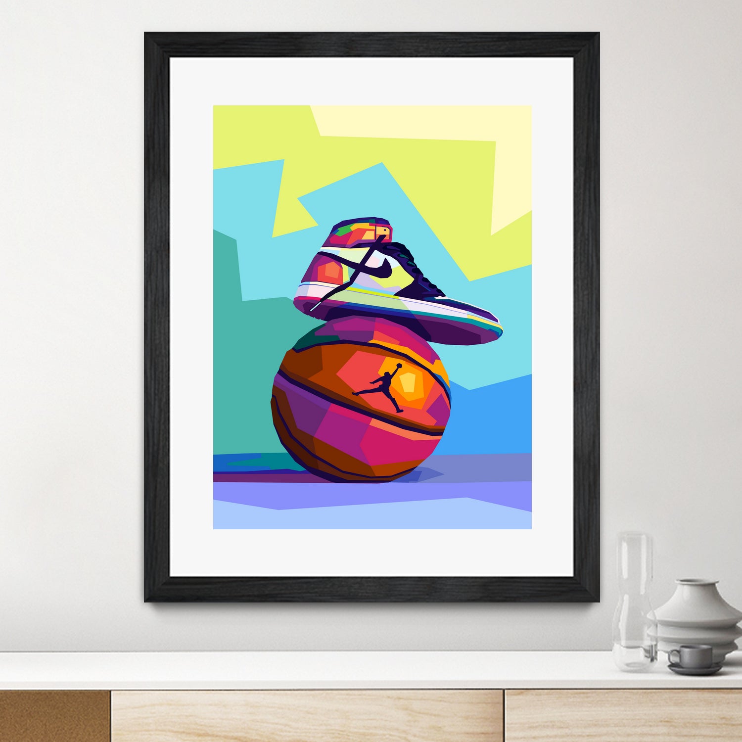 Air Jordan x Basketball by Noval Purnama on GIANT ART - white vector illustration