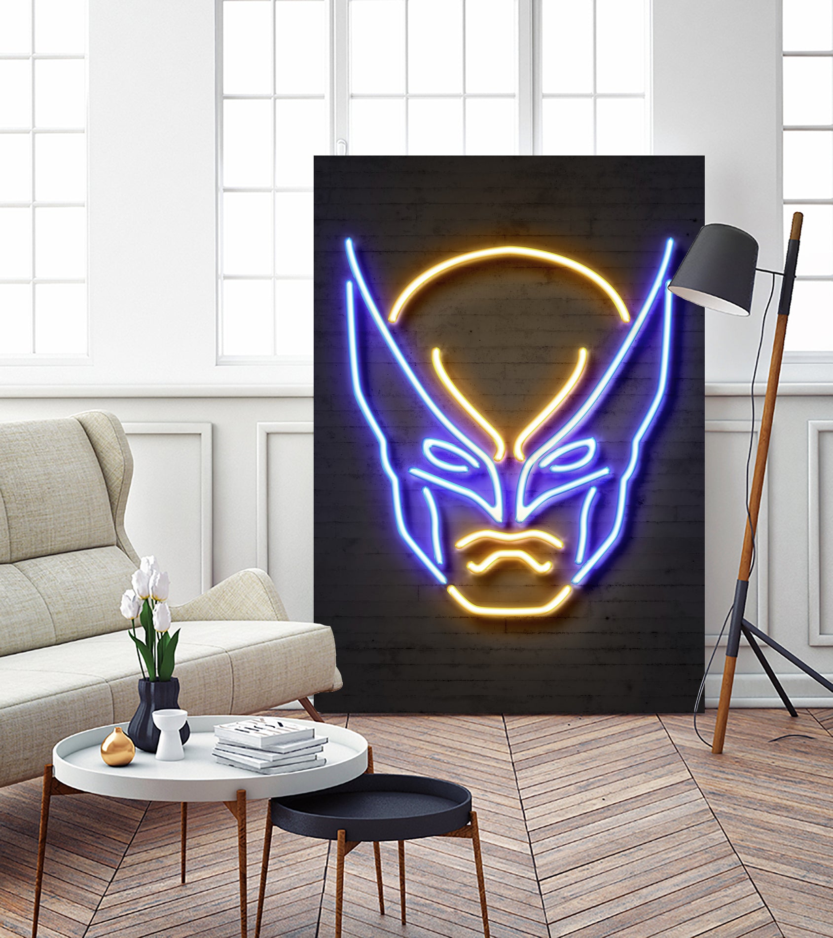 Wolverine by Octavian Mihai Mielu on GIANT ART - blue 3d art