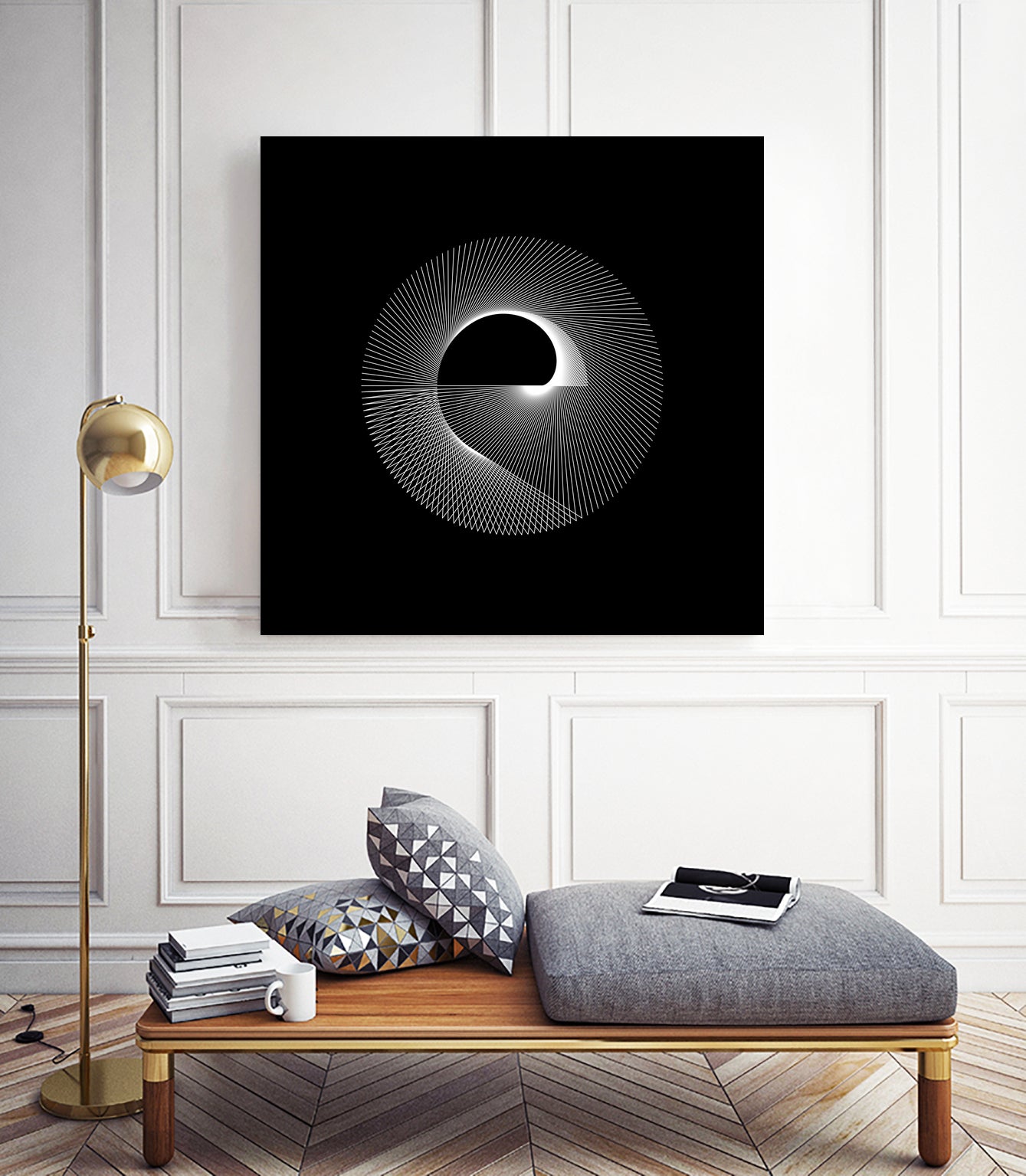 Variations on a Cardioid Theme 243 by Iustina Istrati on GIANT ART - black digital drawing