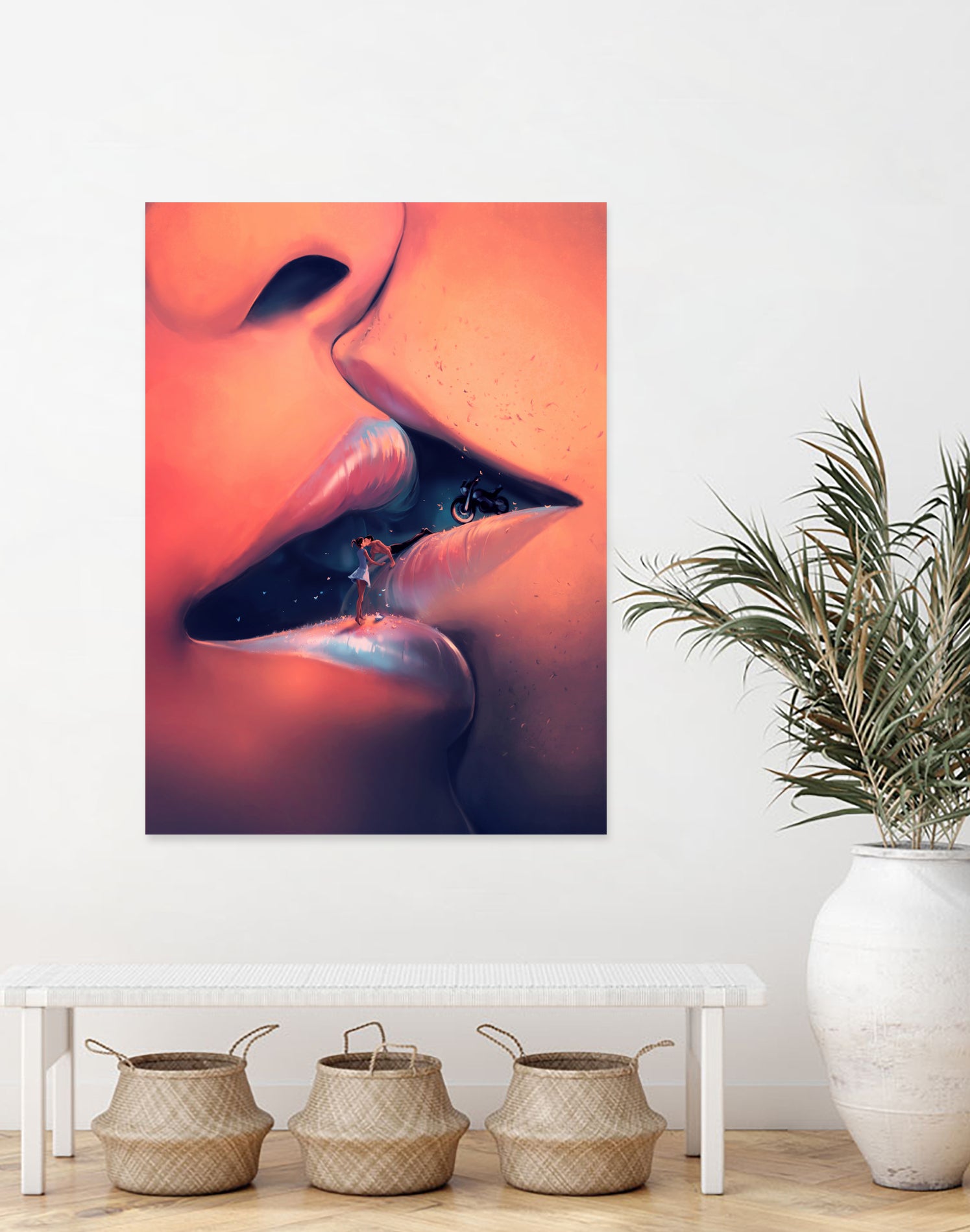 Meet me halfway by Cyril Rolando on GIANT ART - orange digital painting