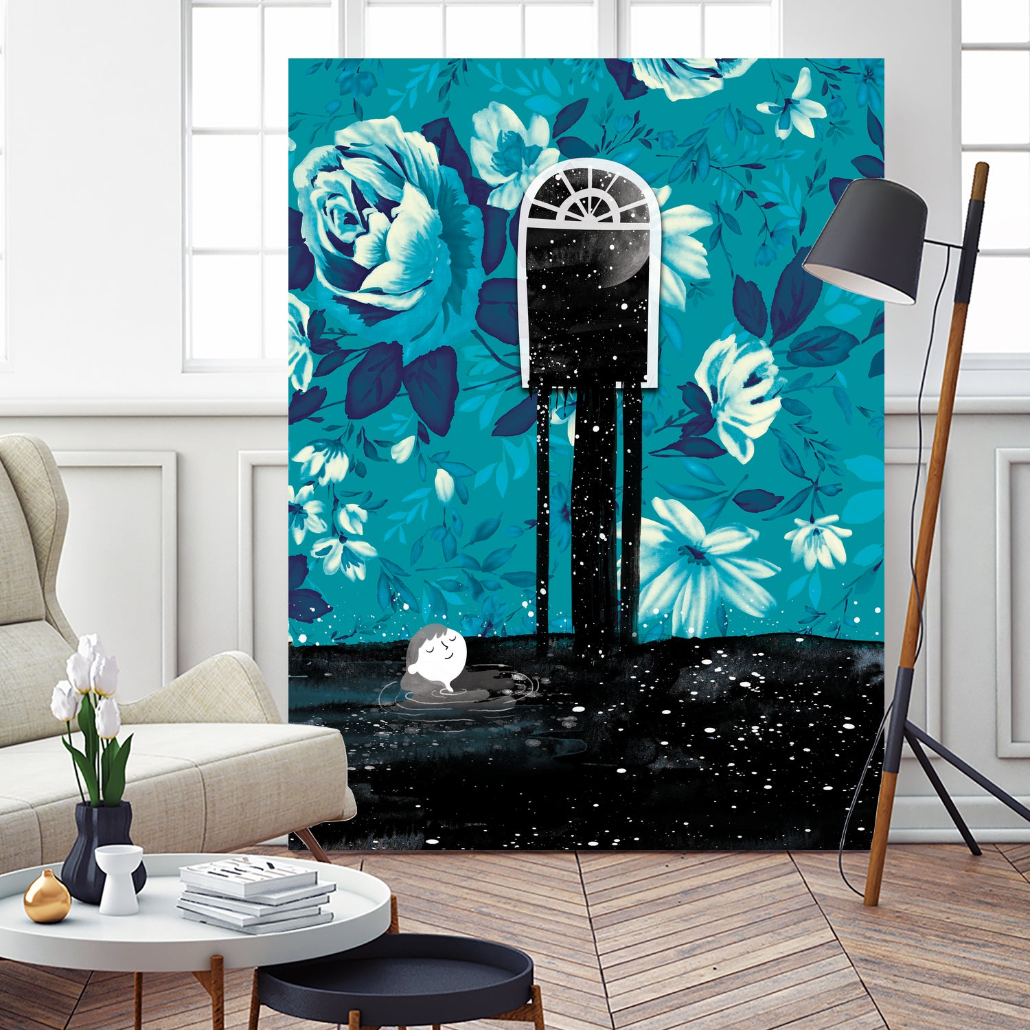 Nigh tSwim by Holly Hatam on GIANT ART - blue digital painting