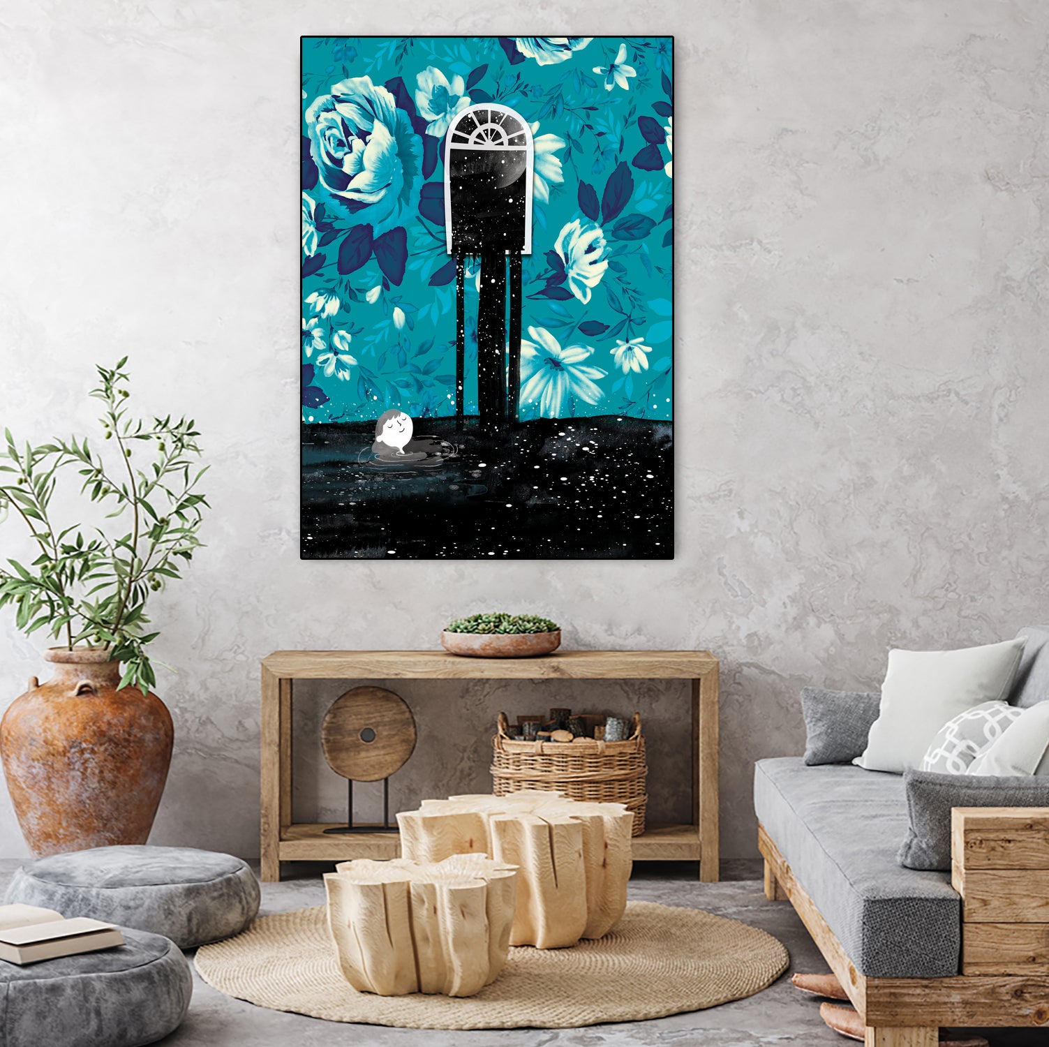 Nigh tSwim by Holly Hatam on GIANT ART - blue digital painting