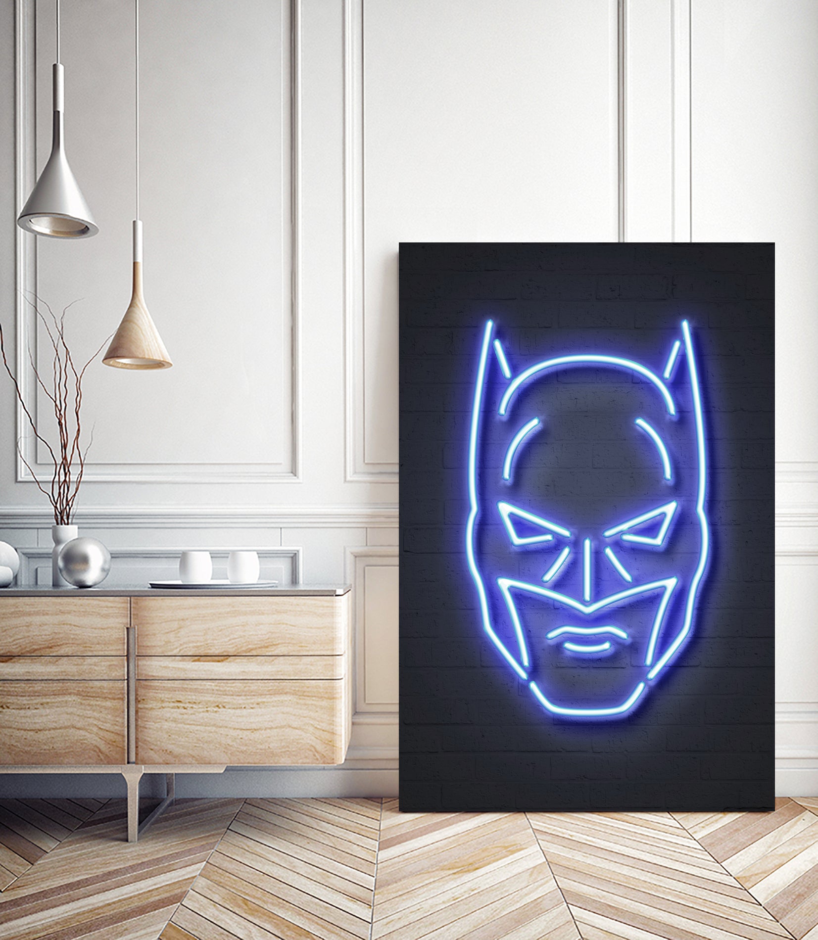 Batman by Octavian Mihai Mielu on GIANT ART - blue 3d art