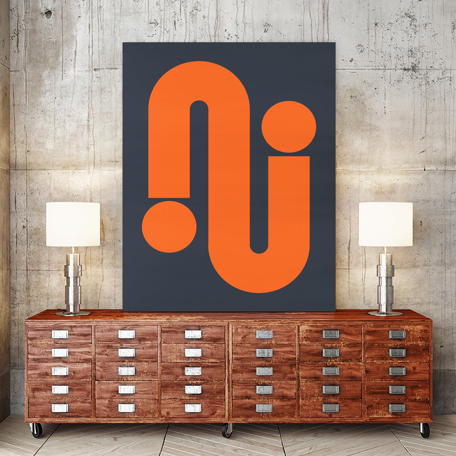 Vibrant shapes C by Vitor Costa on GIANT ART - red digital painting