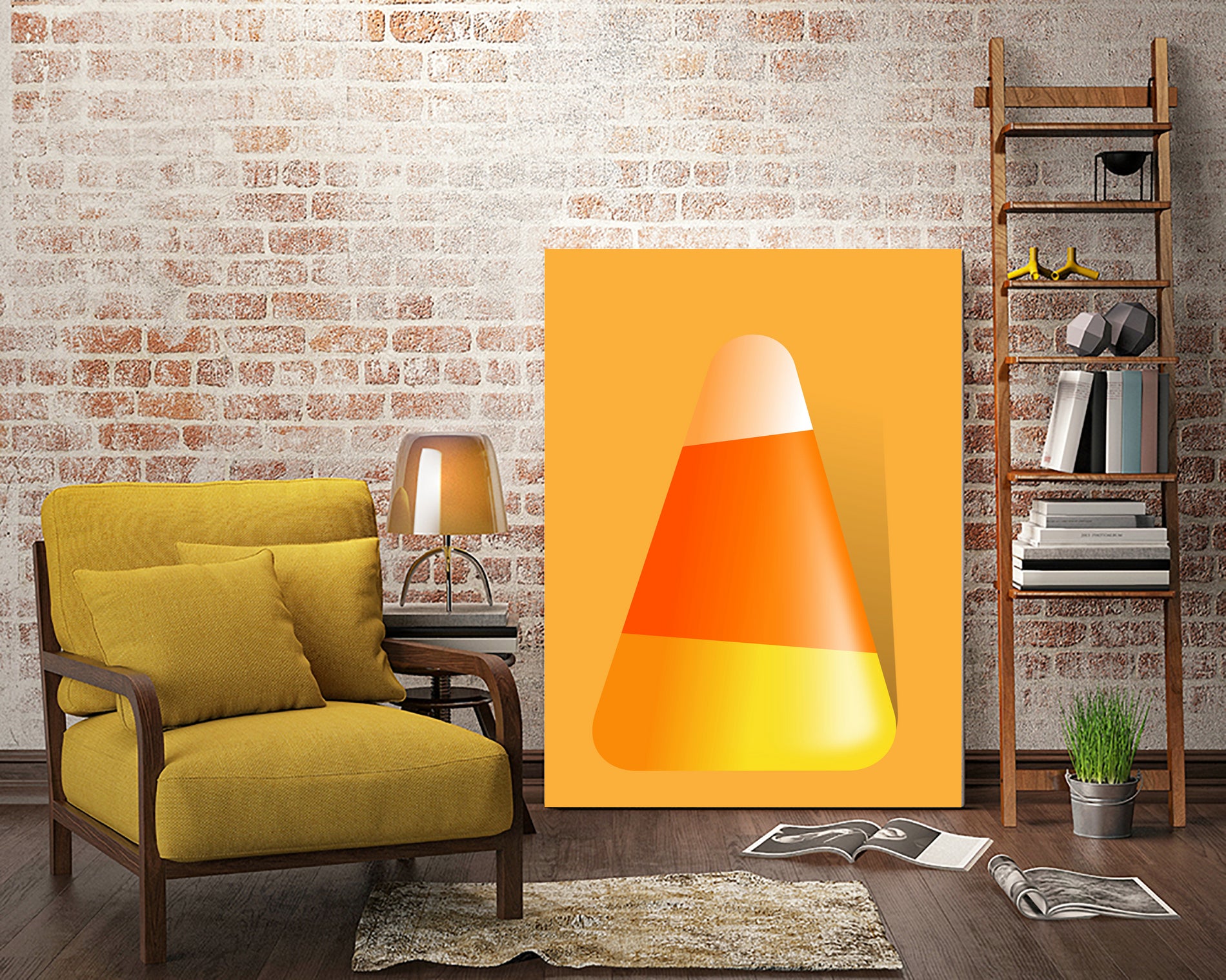 CandyCorn by Jerome Holder on GIANT ART - yellow digital painting