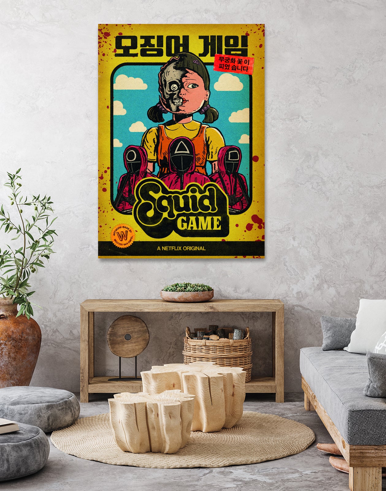 Squid Game by Wouter van Empel on GIANT ART - white digital drawing