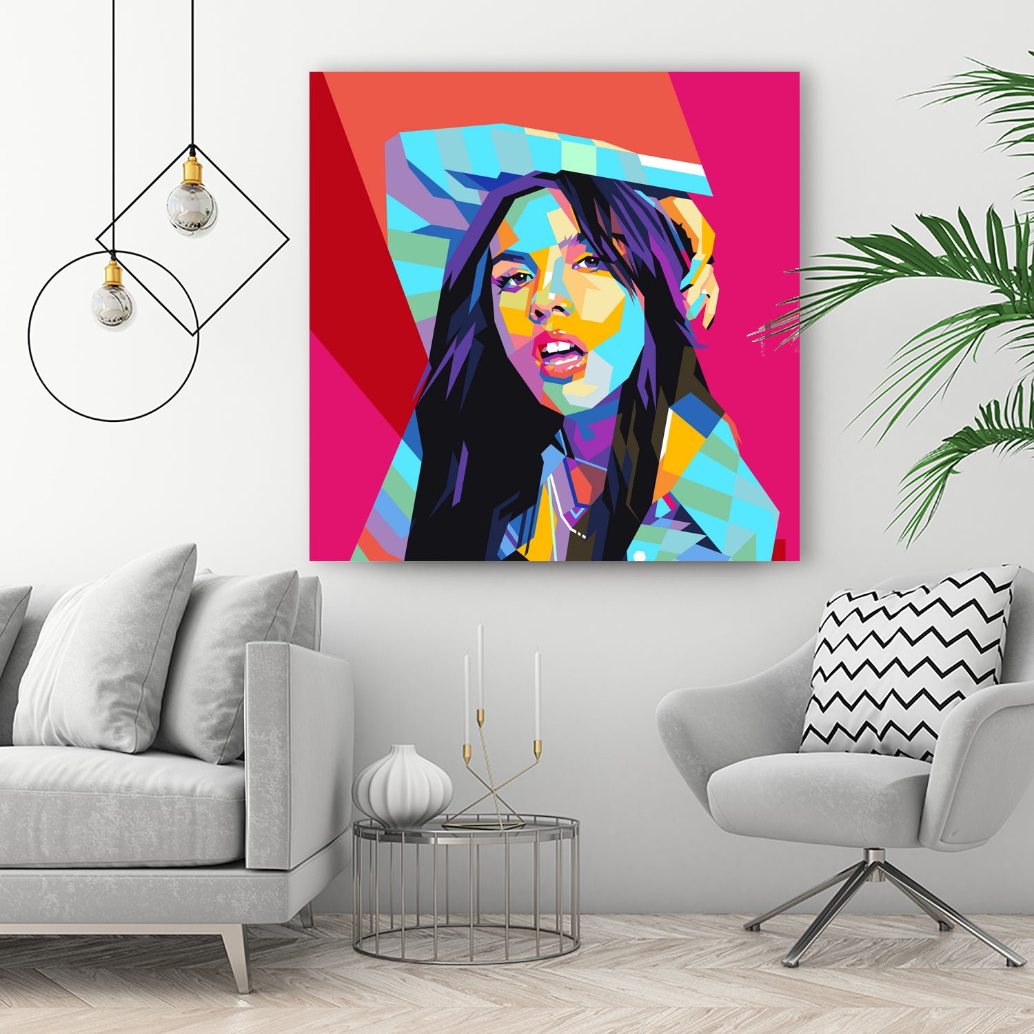 Olivia Rodrigo Pop Art WPAP by Laksana Ardie on GIANT ART - yellow digital drawing