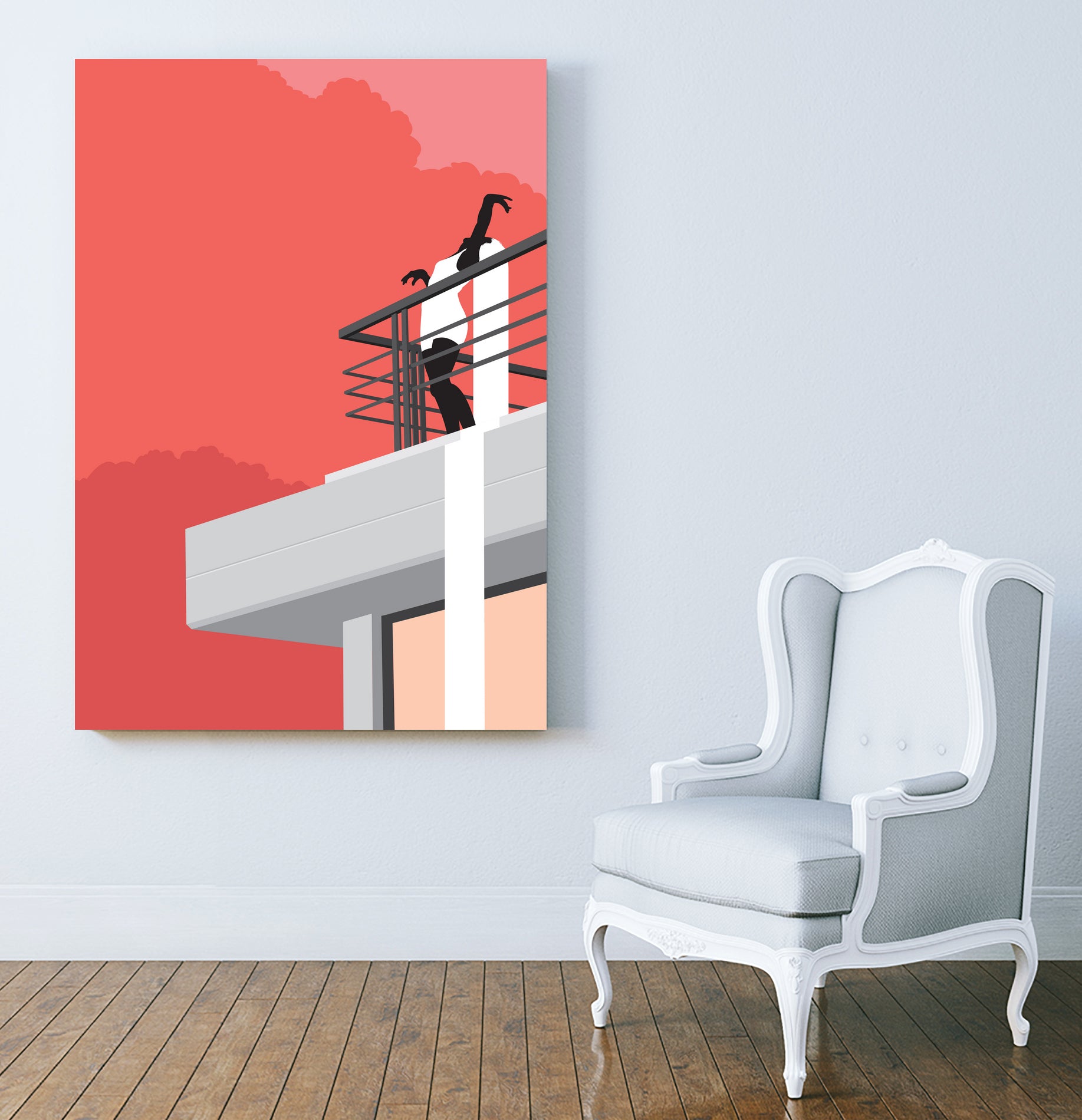 Closer by Roland Bánrévi on GIANT ART - red vector illustration