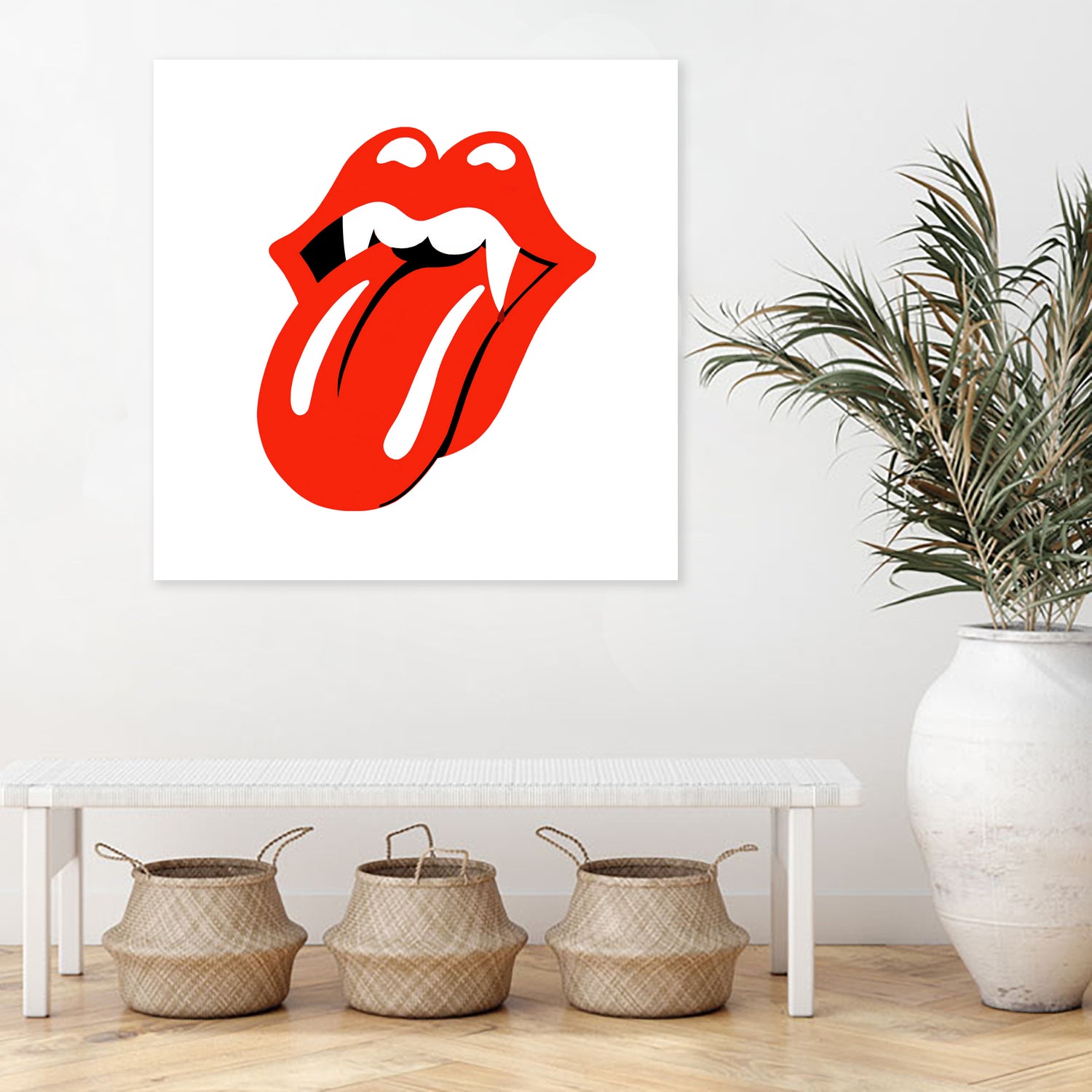 Rolling Stones vampire edition by Bekir Ceylan on GIANT ART - red digital painting
