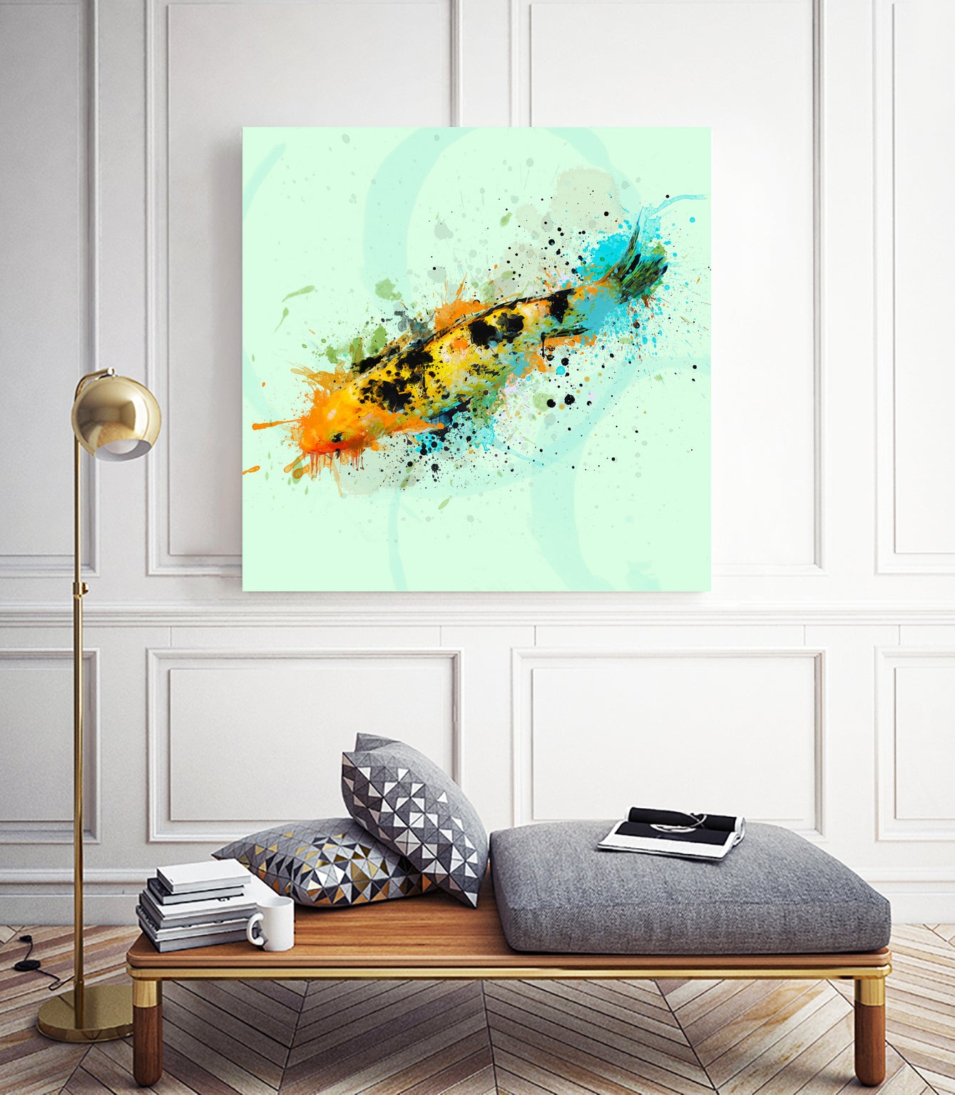 Carpa by Marcelo Simioni on GIANT ART - orange digital painting