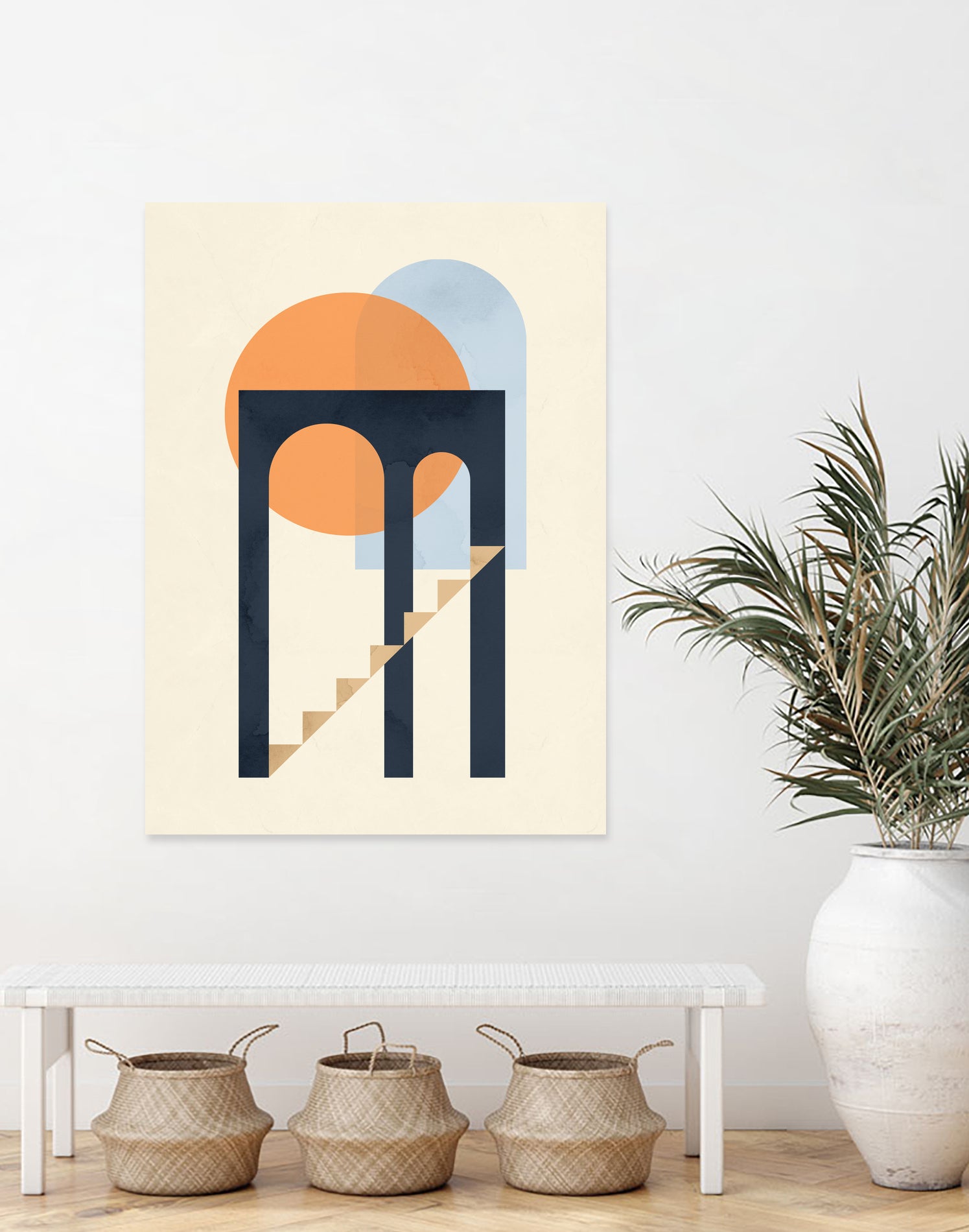 Geometry 01 by Vitor Costa on GIANT ART - orange digital painting