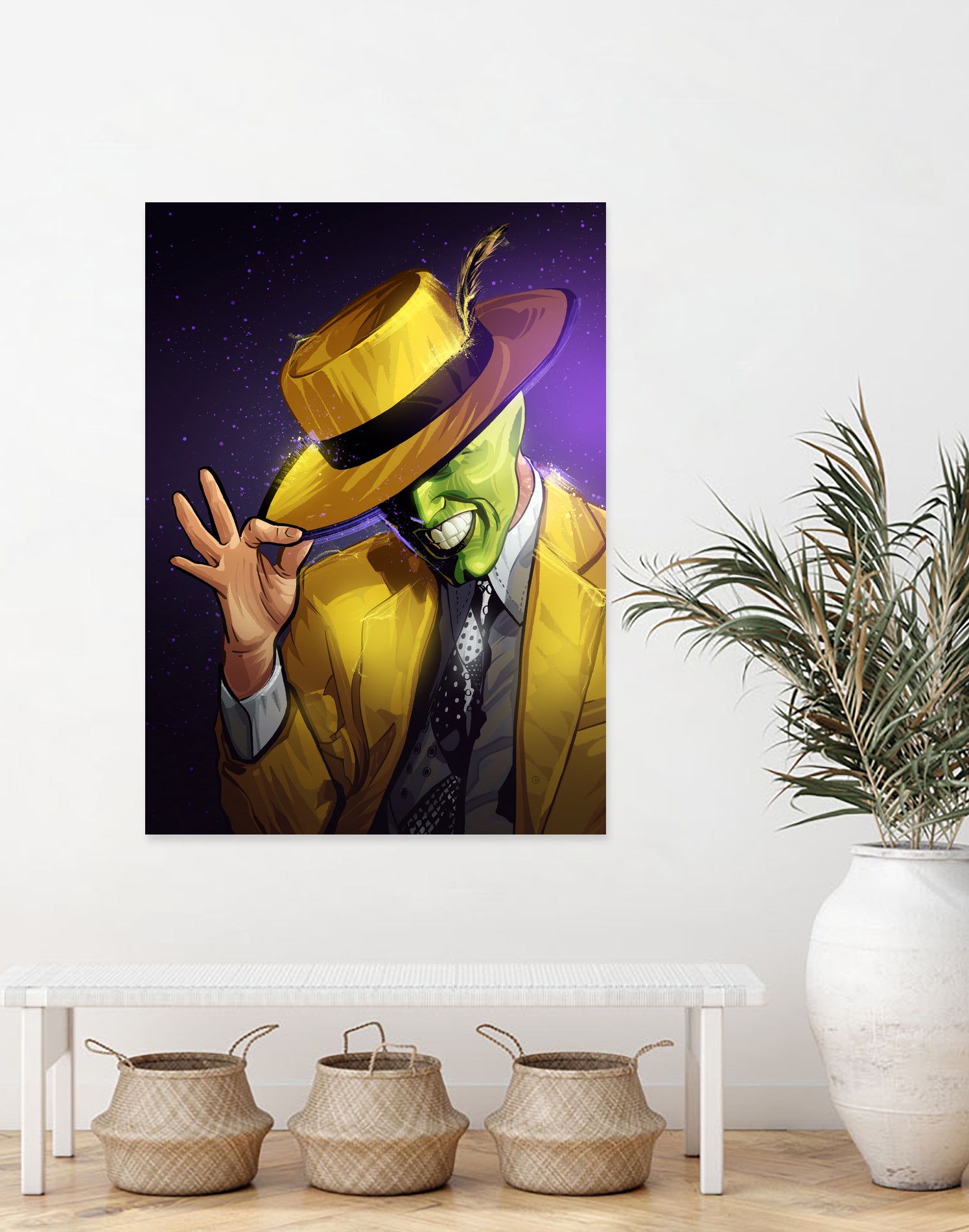 The Mask by Nikita Abakumov on GIANT ART - yellow digital painting