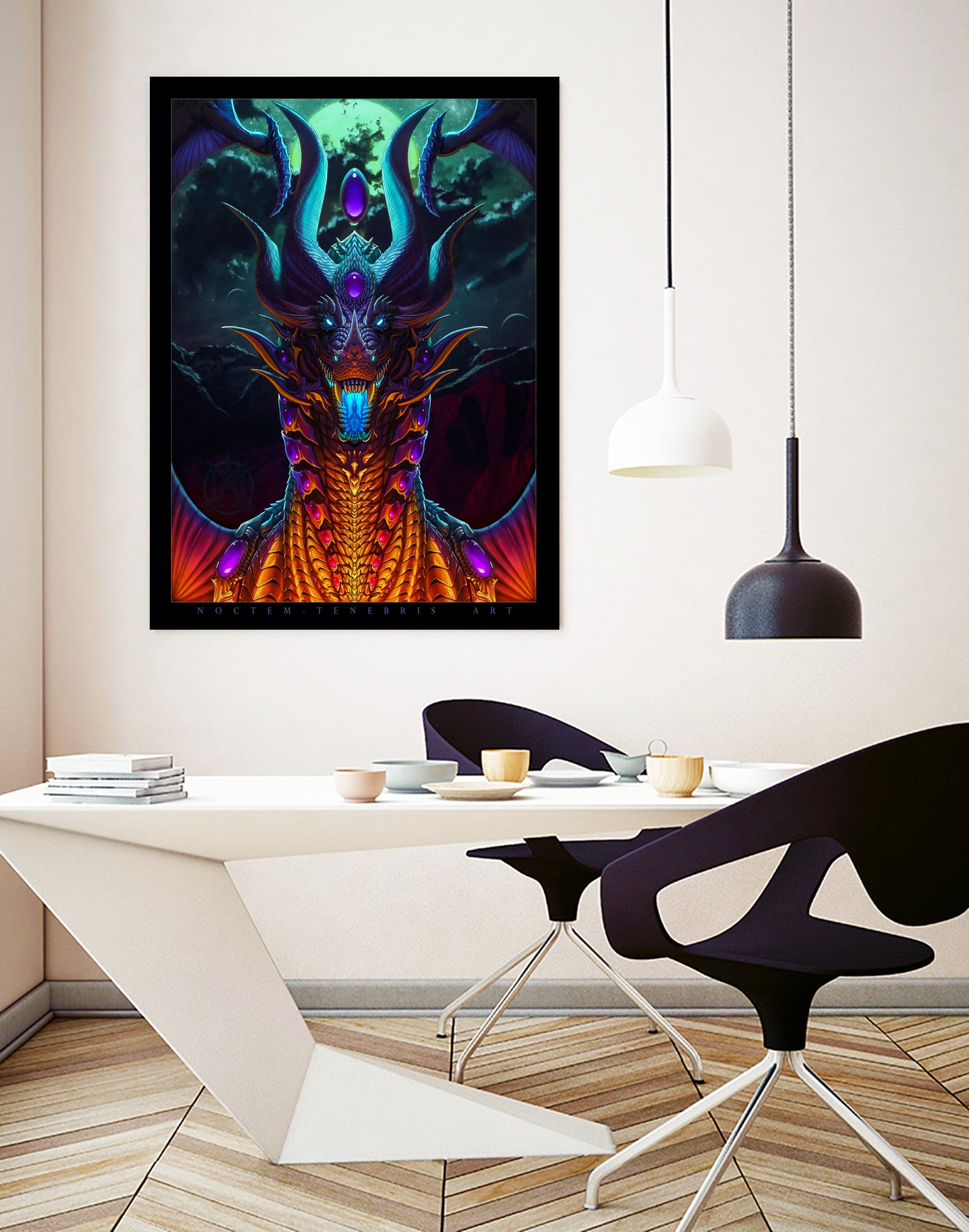 Night of the Rukutarennact by Aubrey Mills on GIANT ART - black digital painting