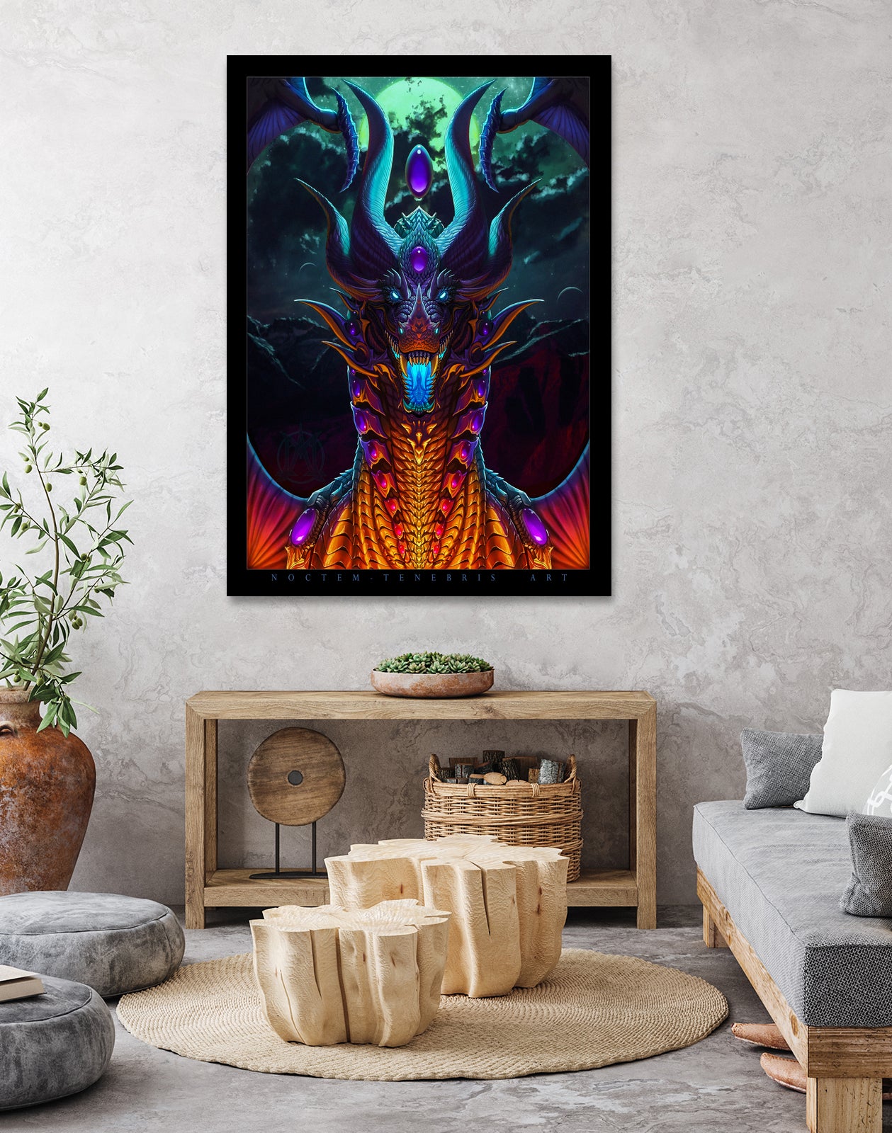 Night of the Rukutarennact by Aubrey Mills on GIANT ART - black digital painting