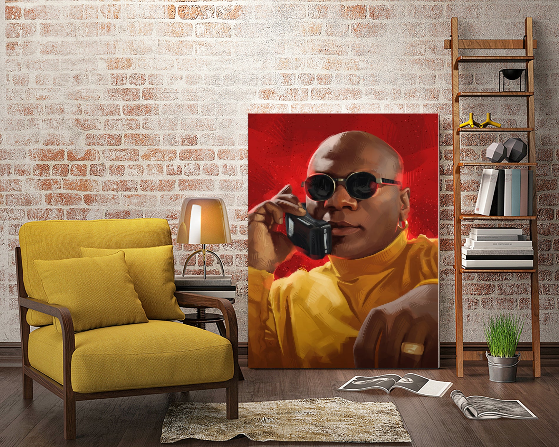 Marsellus Wallace Phone by Nikita Abakumov on GIANT ART - red digital painting