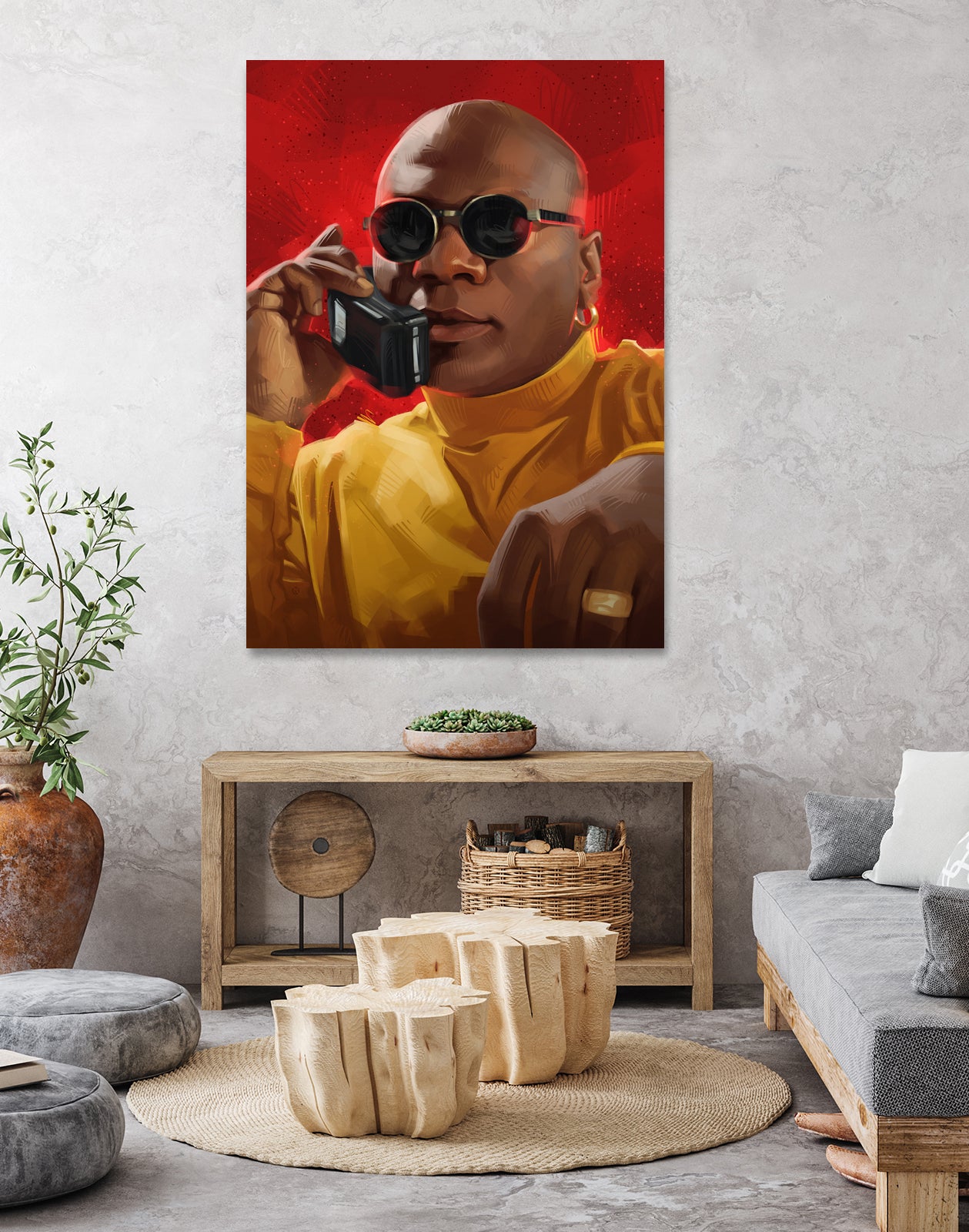 Marsellus Wallace Phone by Nikita Abakumov on GIANT ART - red digital painting