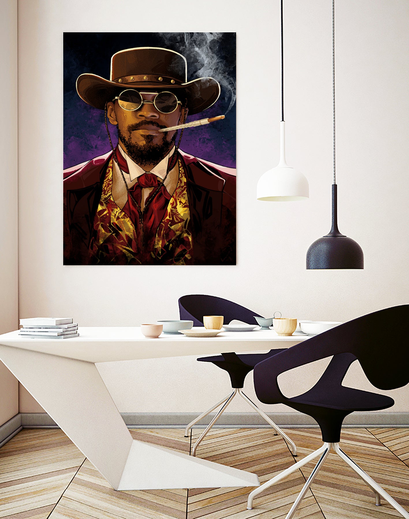 Django by Nikita Abakumov on GIANT ART - red digital painting
