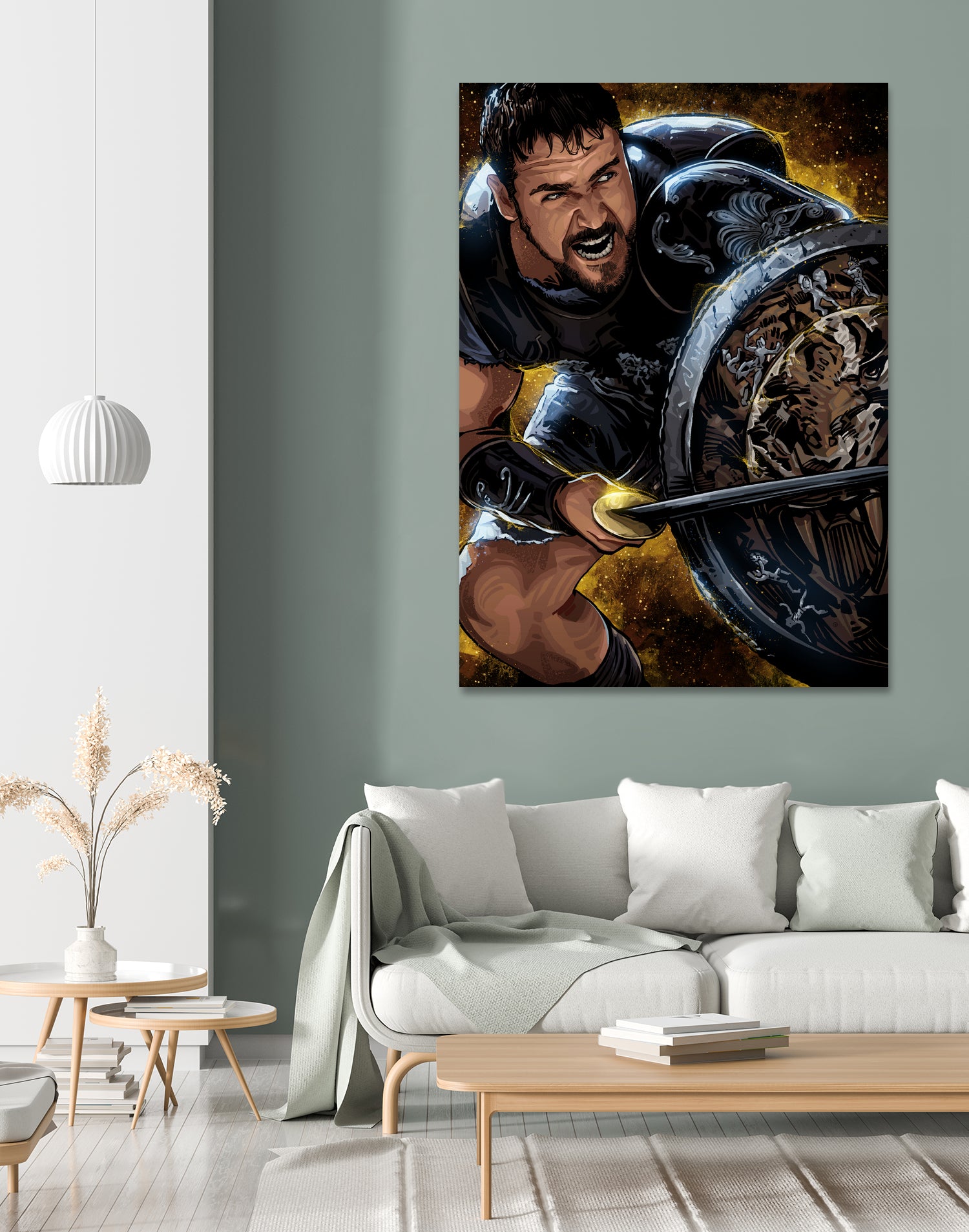 Gladiator by Nikita Abakumov on GIANT ART - brown digital painting