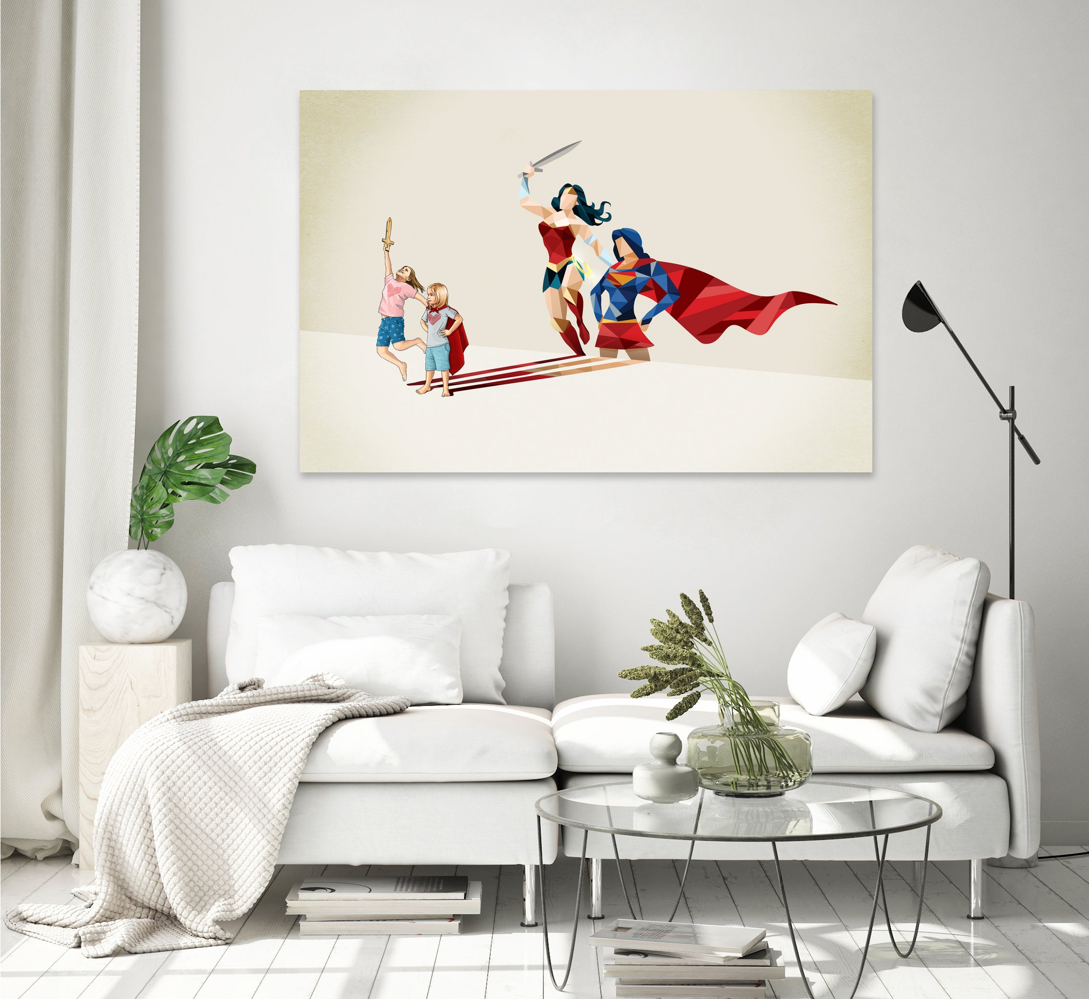 Sisters In Arms by Jason Ratliff on GIANT ART - red digital painting