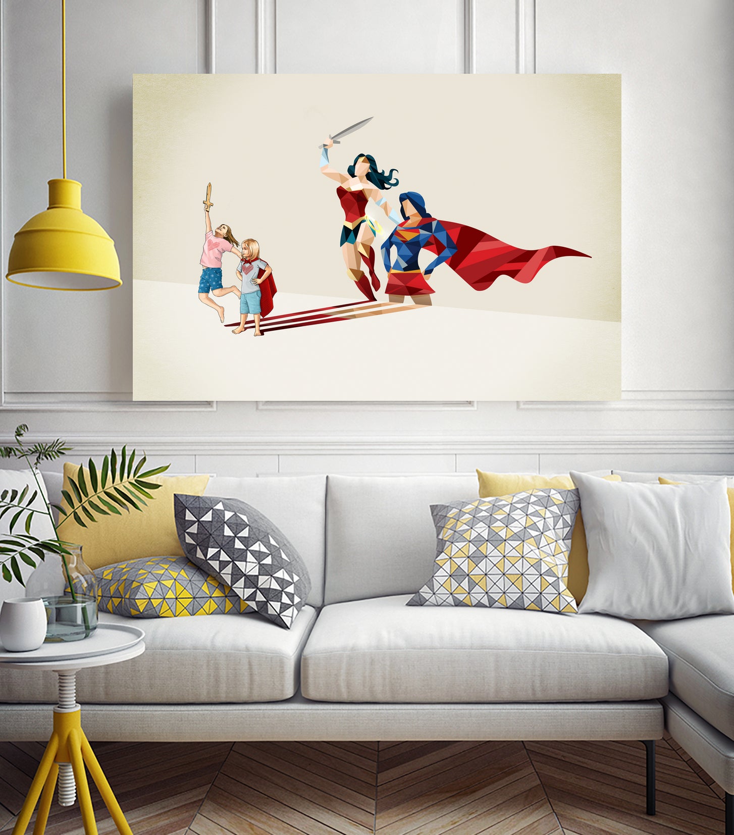 Sisters In Arms by Jason Ratliff on GIANT ART - red digital painting