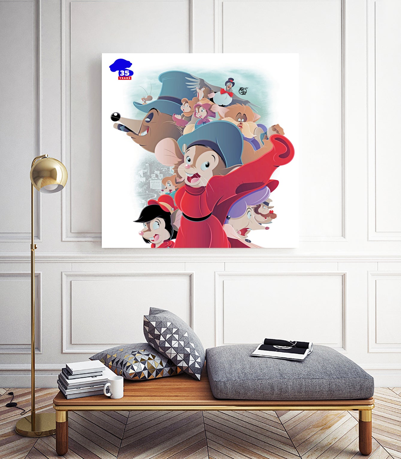 An American Tail - 35th Anniversary by Pierre Redmon on GIANT ART - white digital drawing
