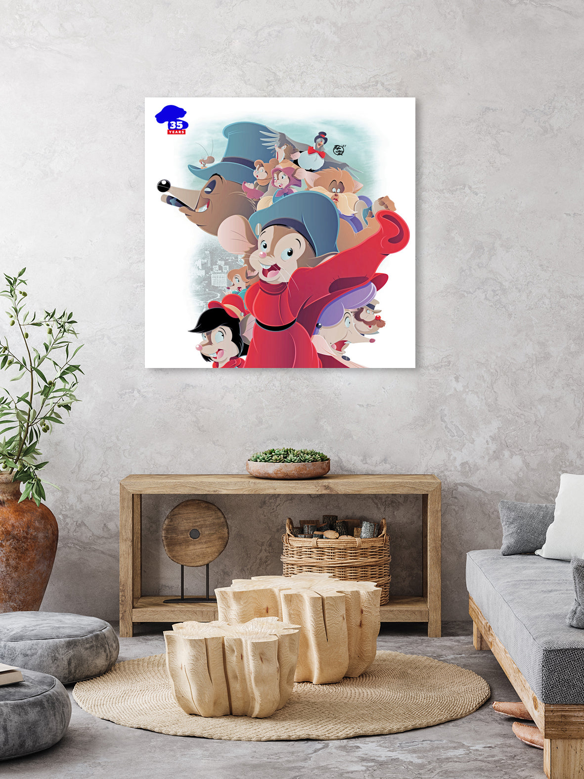 An American Tail - 35th Anniversary by Pierre Redmon on GIANT ART - white digital drawing