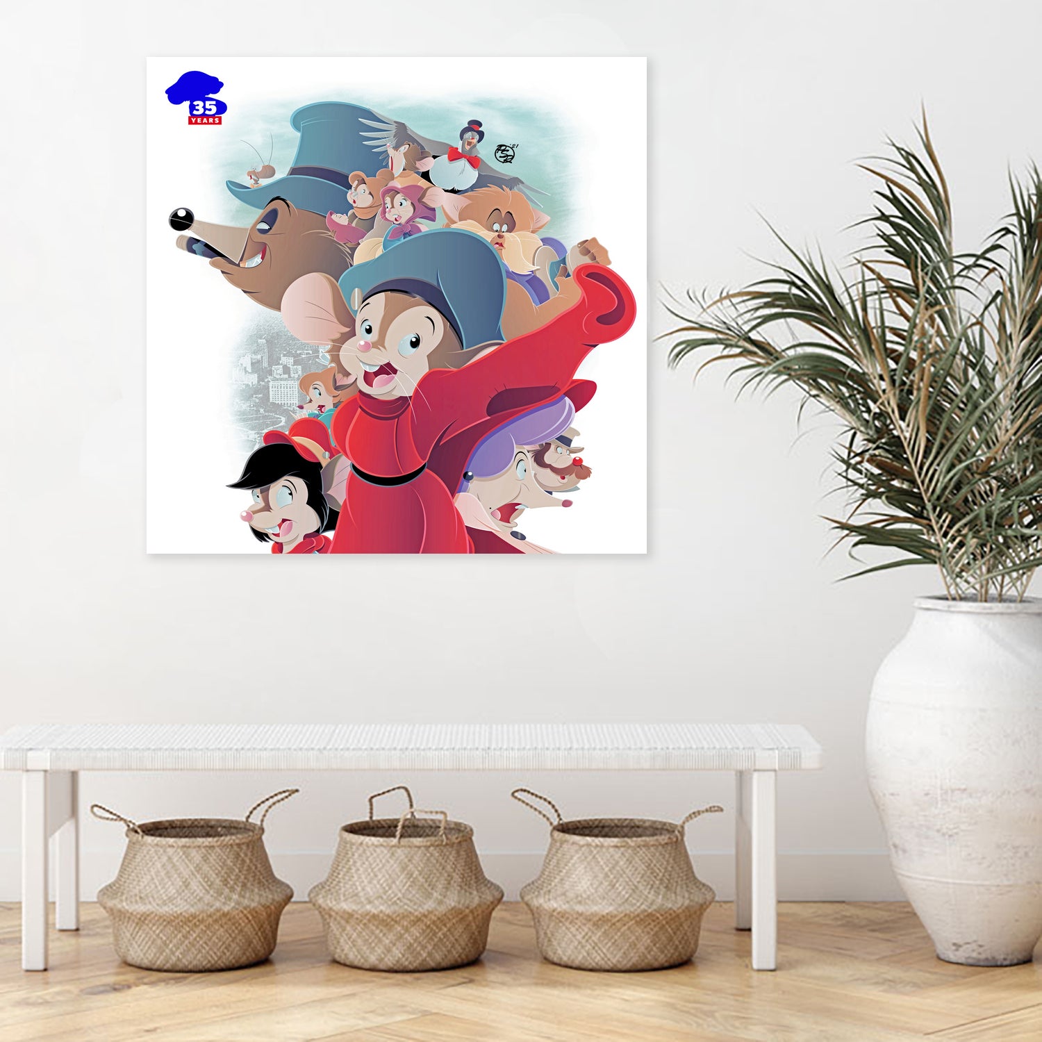 An American Tail - 35th Anniversary by Pierre Redmon on GIANT ART - white digital drawing