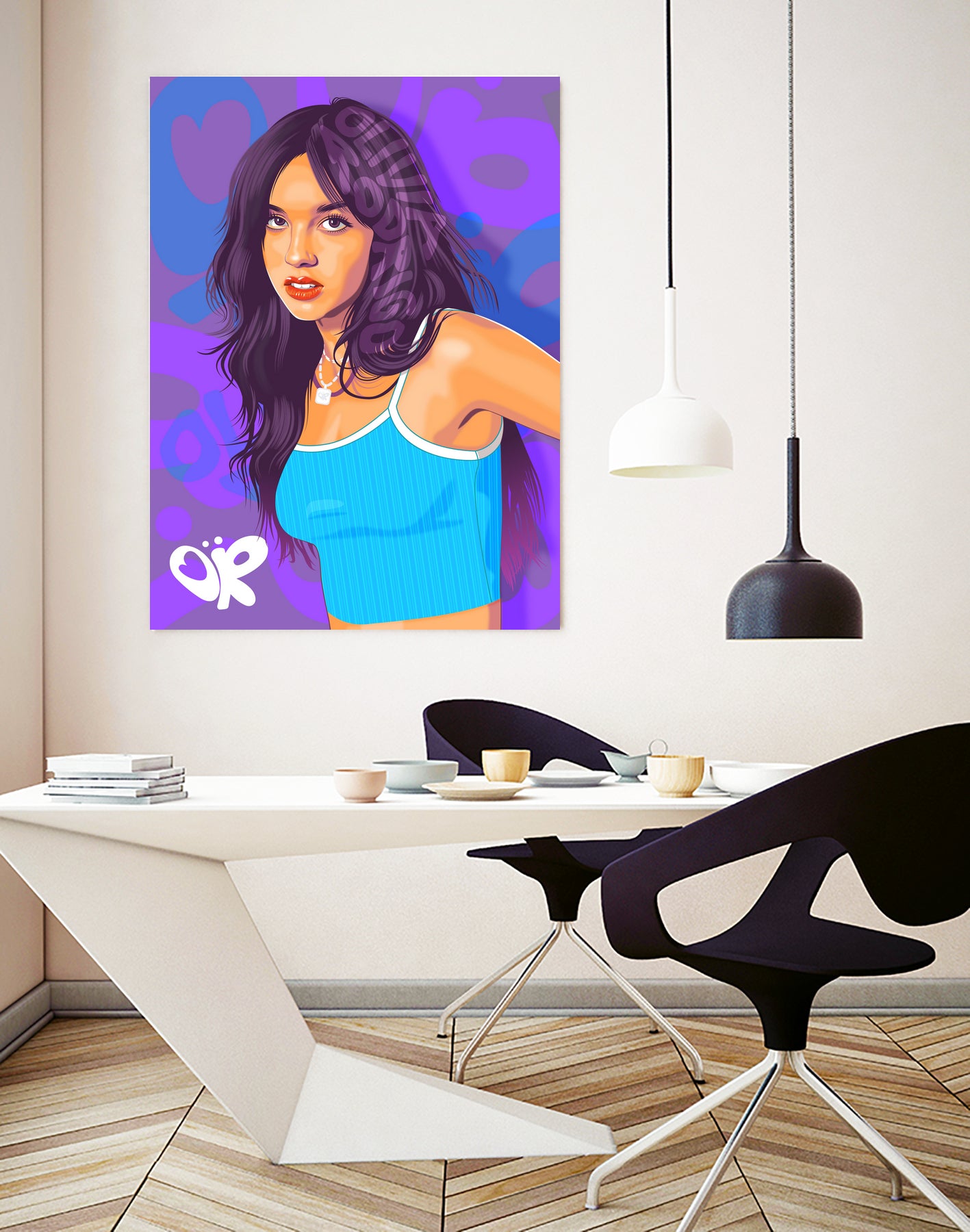 Olivia Rodrigo Fan Art Vector by Laksana Ardie on GIANT ART - fuchsia digital drawing