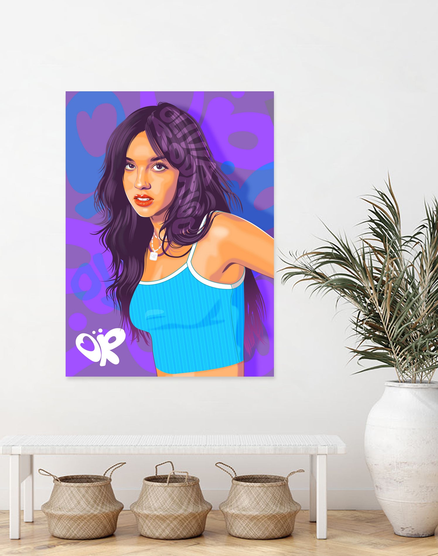 Olivia Rodrigo Fan Art Vector by Laksana Ardie on GIANT ART - fuchsia digital drawing