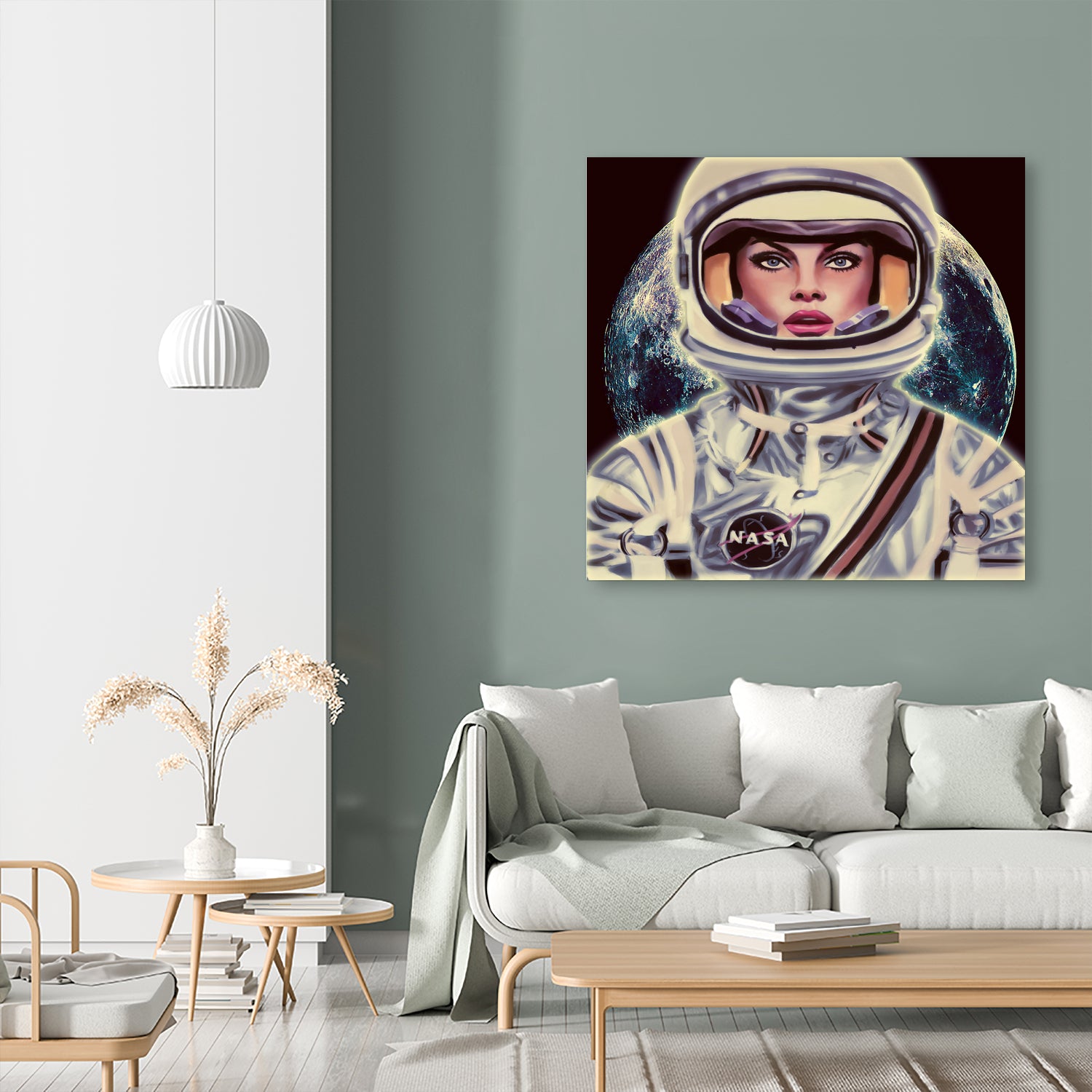 Le Cosmonaute by Mayka Estefany Cantu casanova on GIANT ART - blue digital painting