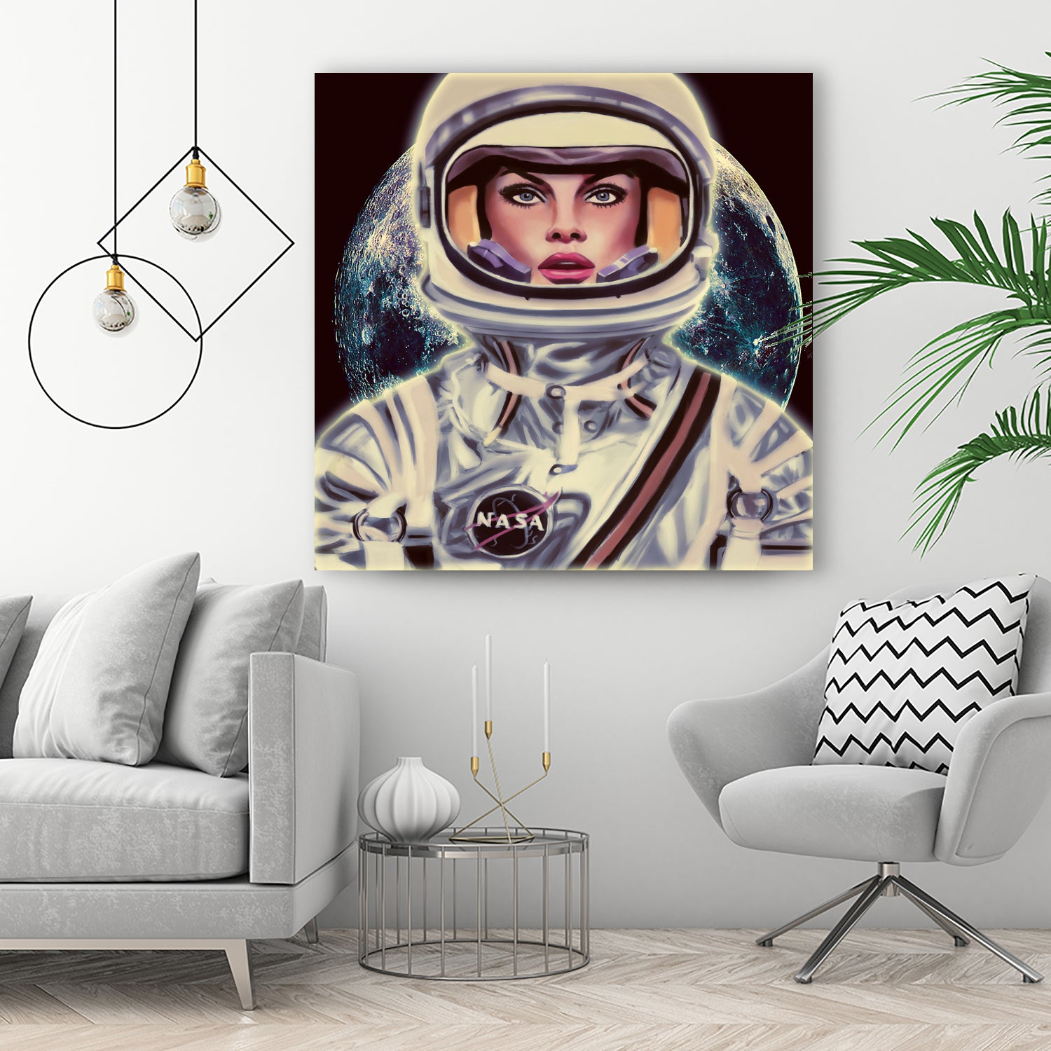 Le Cosmonaute by Mayka Estefany Cantu casanova on GIANT ART - blue digital painting