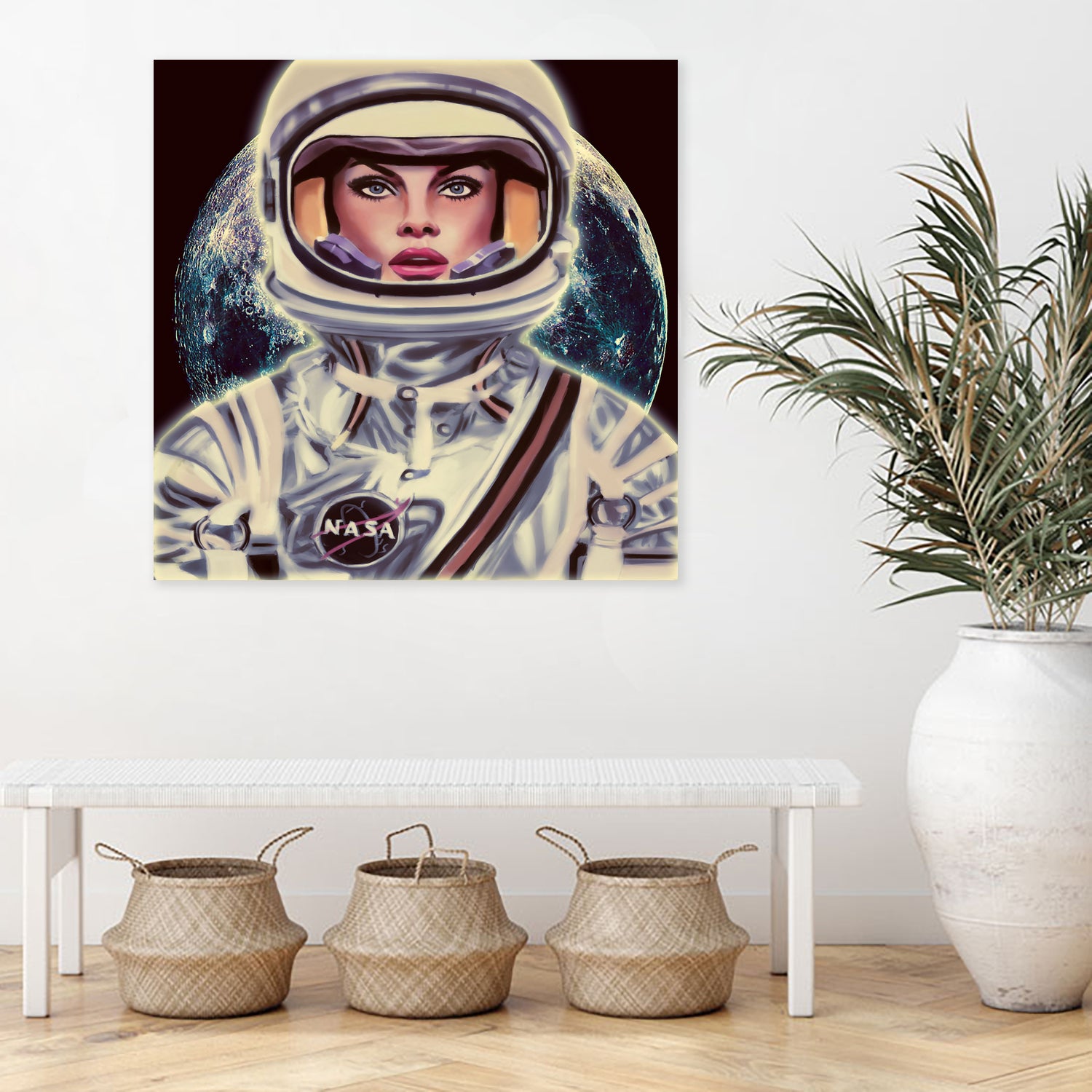 Le Cosmonaute by Mayka Estefany Cantu casanova on GIANT ART - blue digital painting