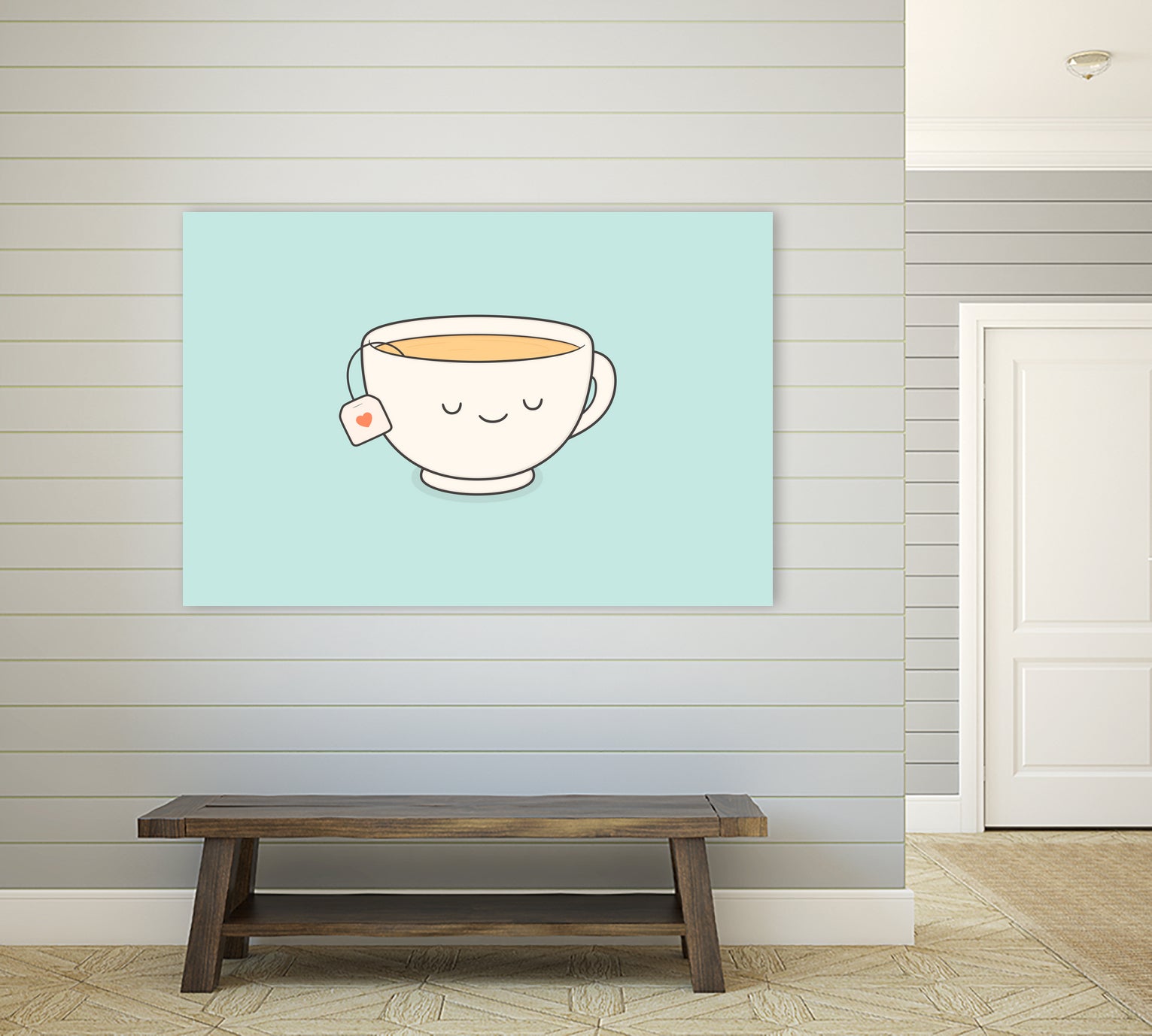 Teacup by Kim Vervuurt on GIANT ART - white digital drawing