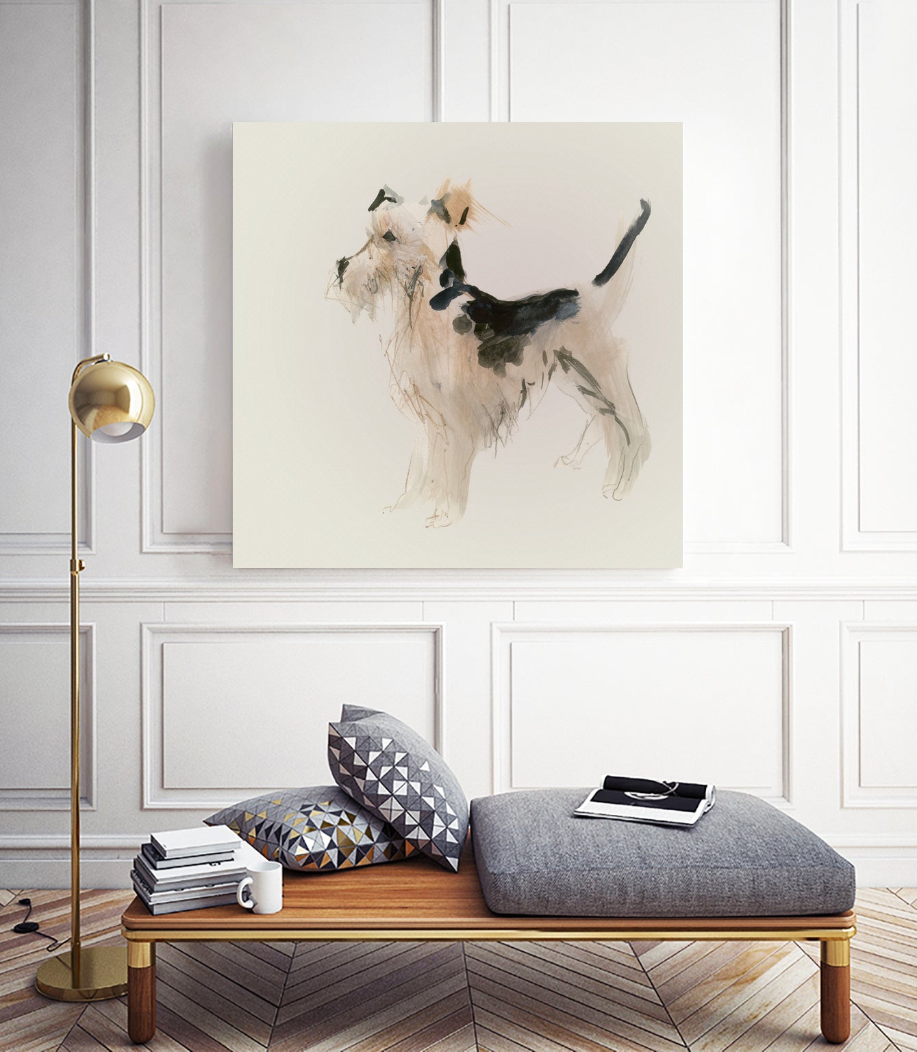 Vicki the Wire Foxy by Sara Ulrich on GIANT ART - brown mixed media