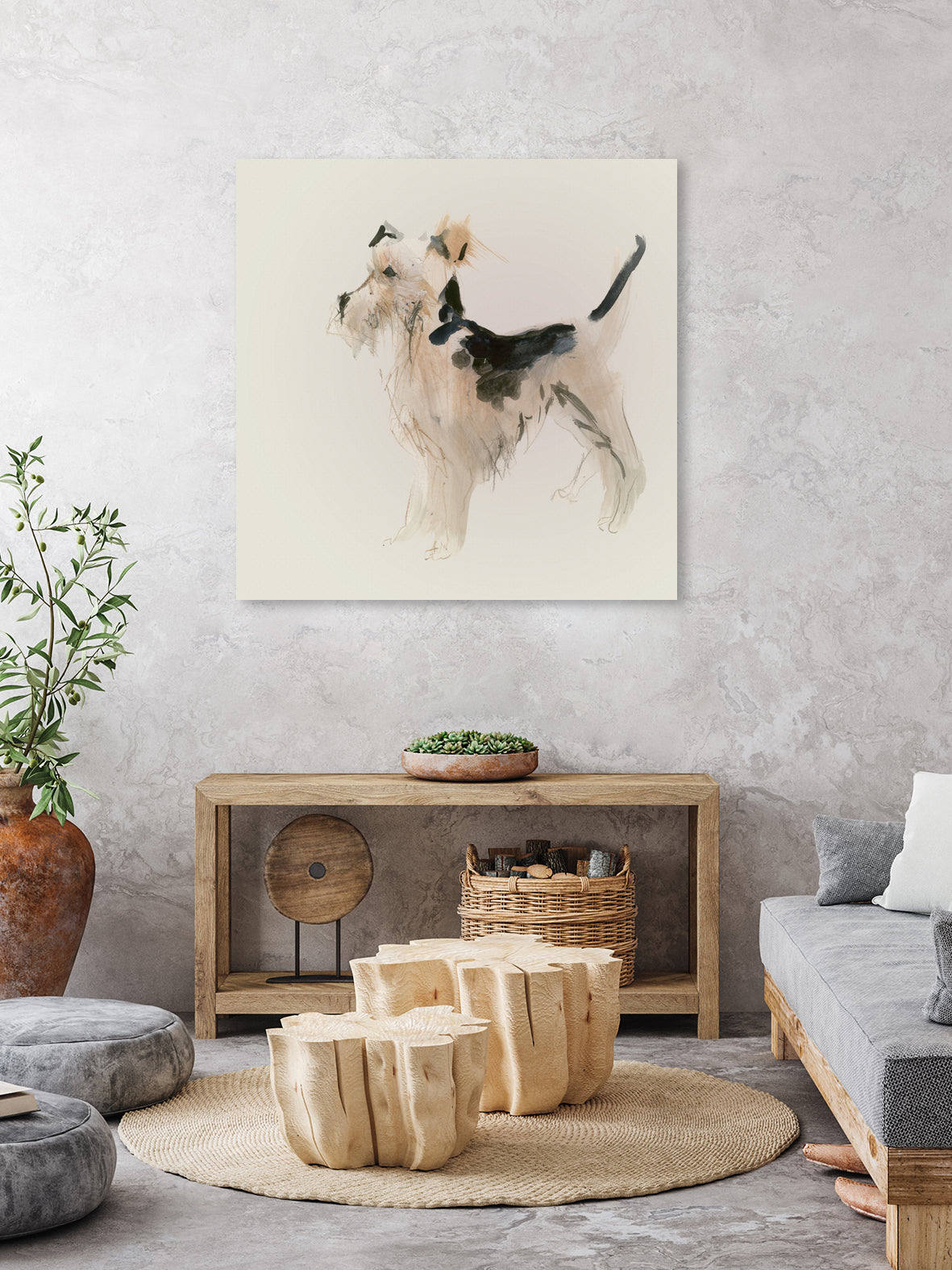 Vicki the Wire Foxy by Sara Ulrich on GIANT ART - brown mixed media