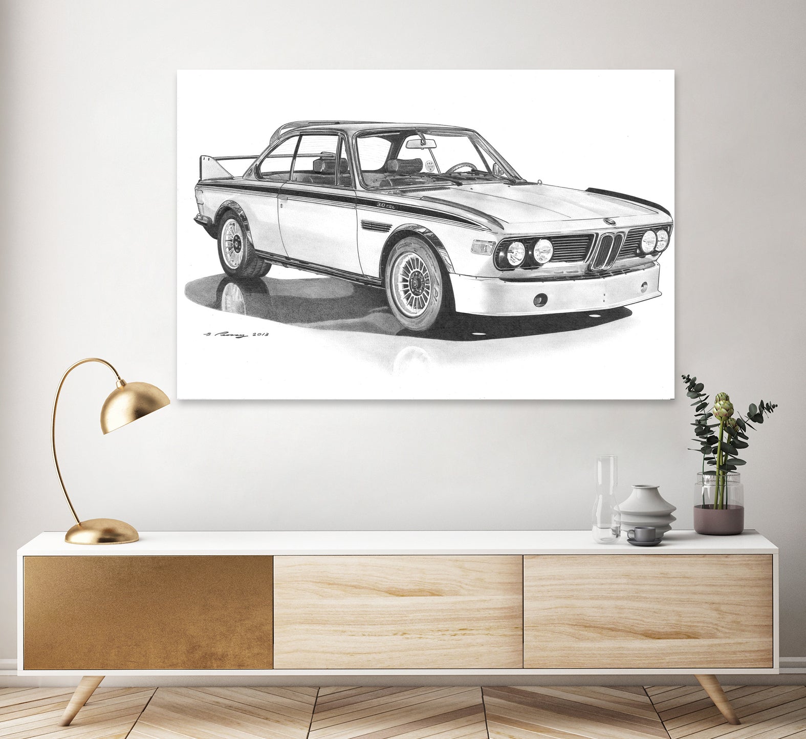 E9 3.0csl by steve pearcy on GIANT ART - black digital drawing