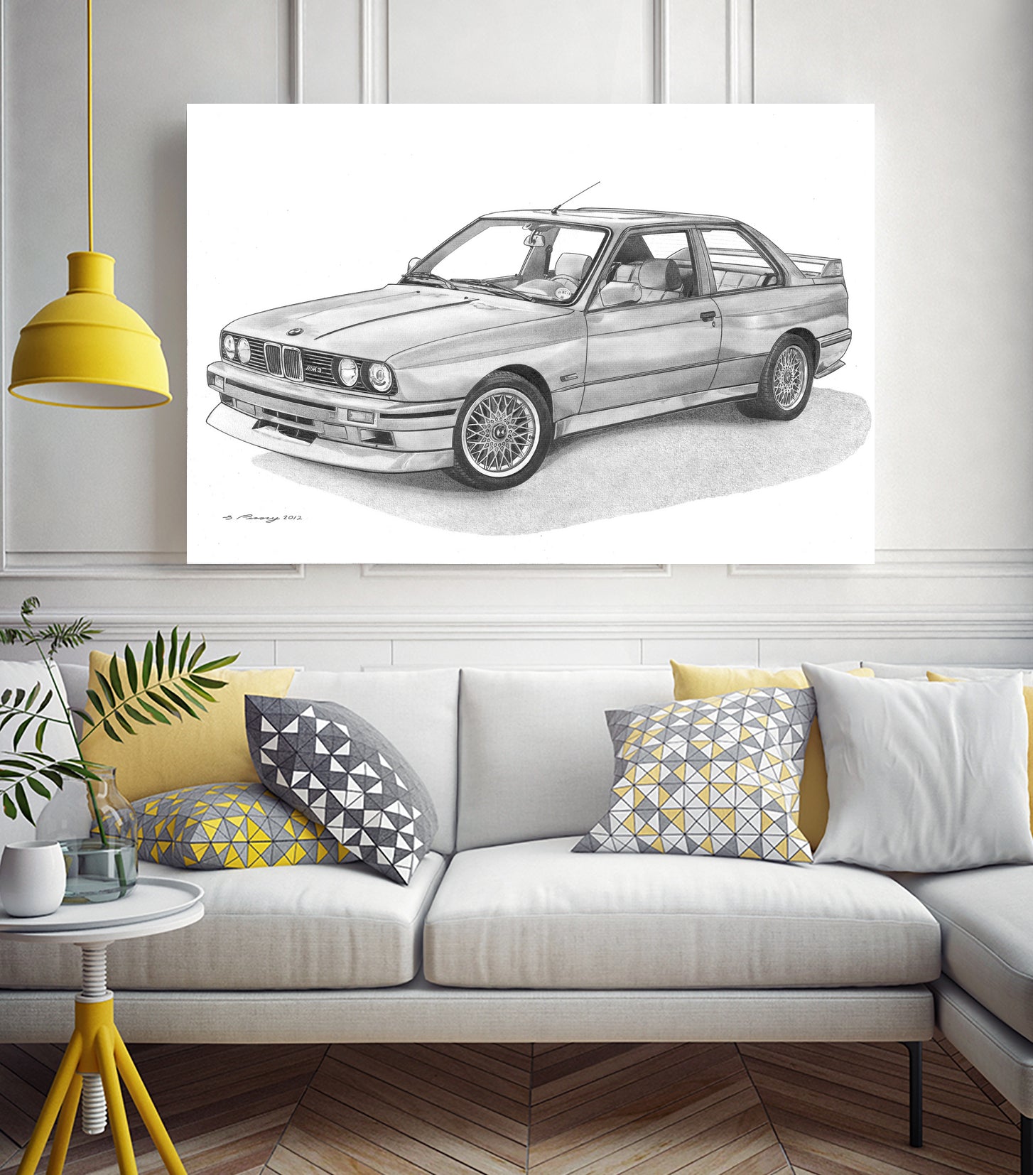 E30 M3 by steve pearcy on GIANT ART - black digital drawing