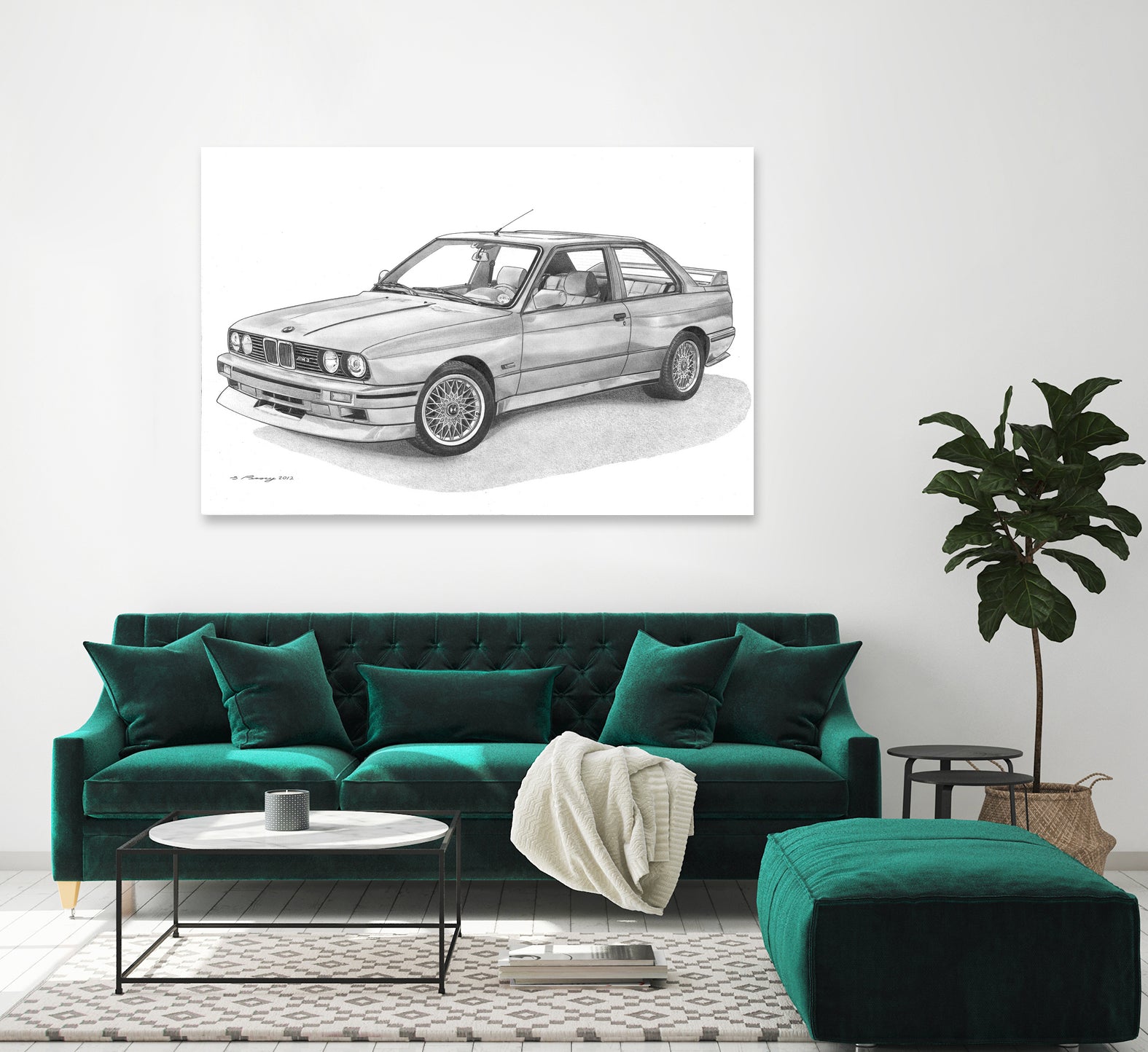 E30 M3 by steve pearcy on GIANT ART - black digital drawing