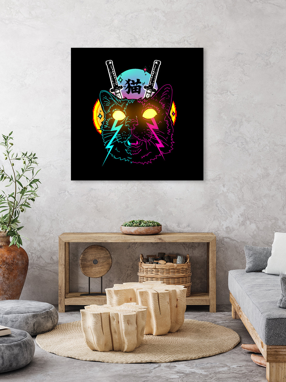 Cyber Cat by Tri Haryadi on GIANT ART - black digital drawing